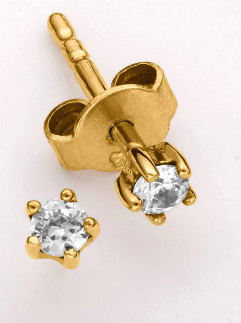 Ohrstecker in Gelbgold 375 von heine