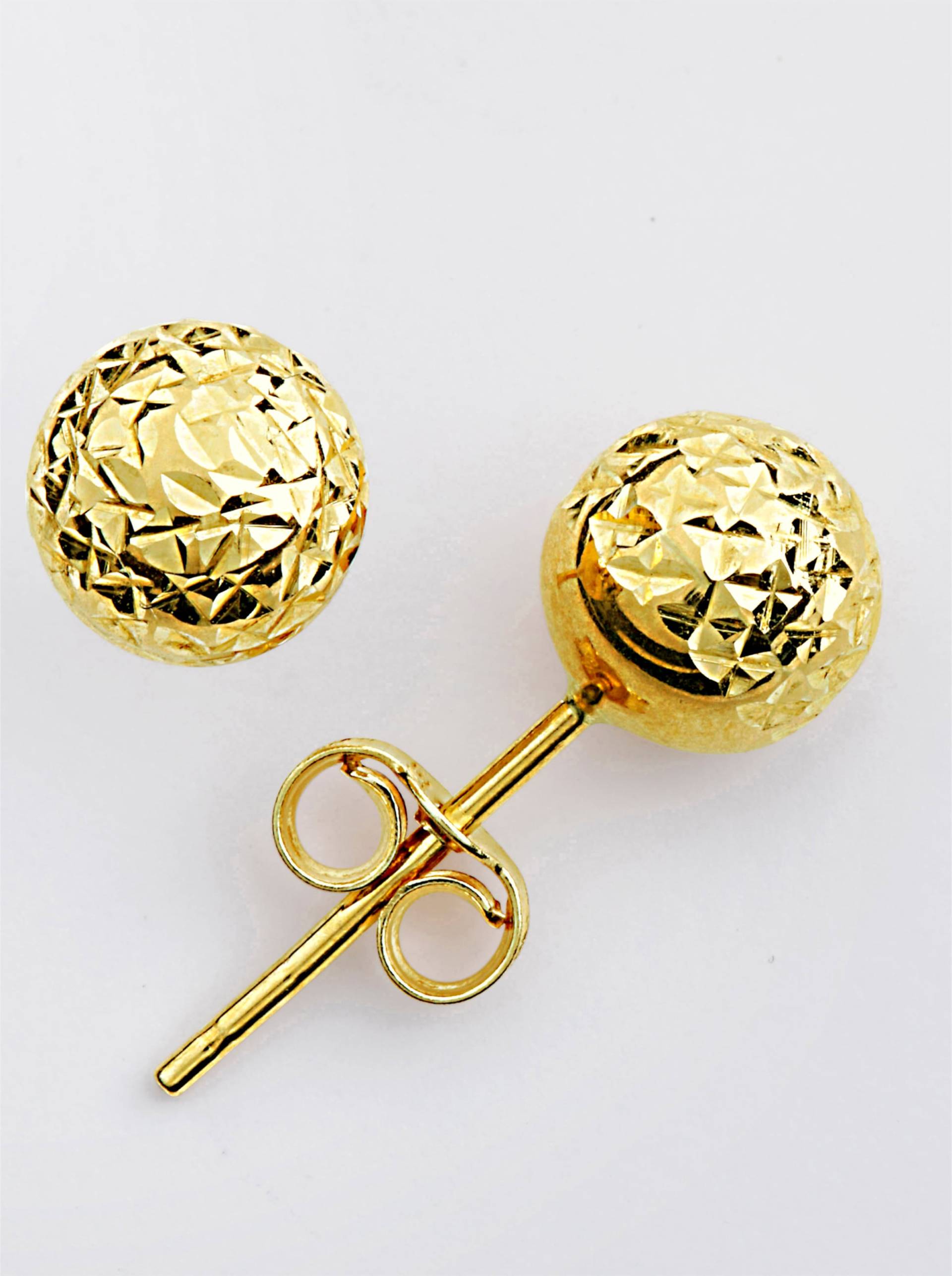 Ohrstecker in Gelbgold 375 von heine