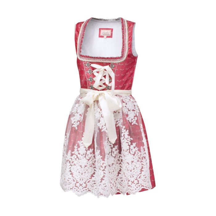 Oktoberfest mit unserem charmanten Dirndl, rot, 38