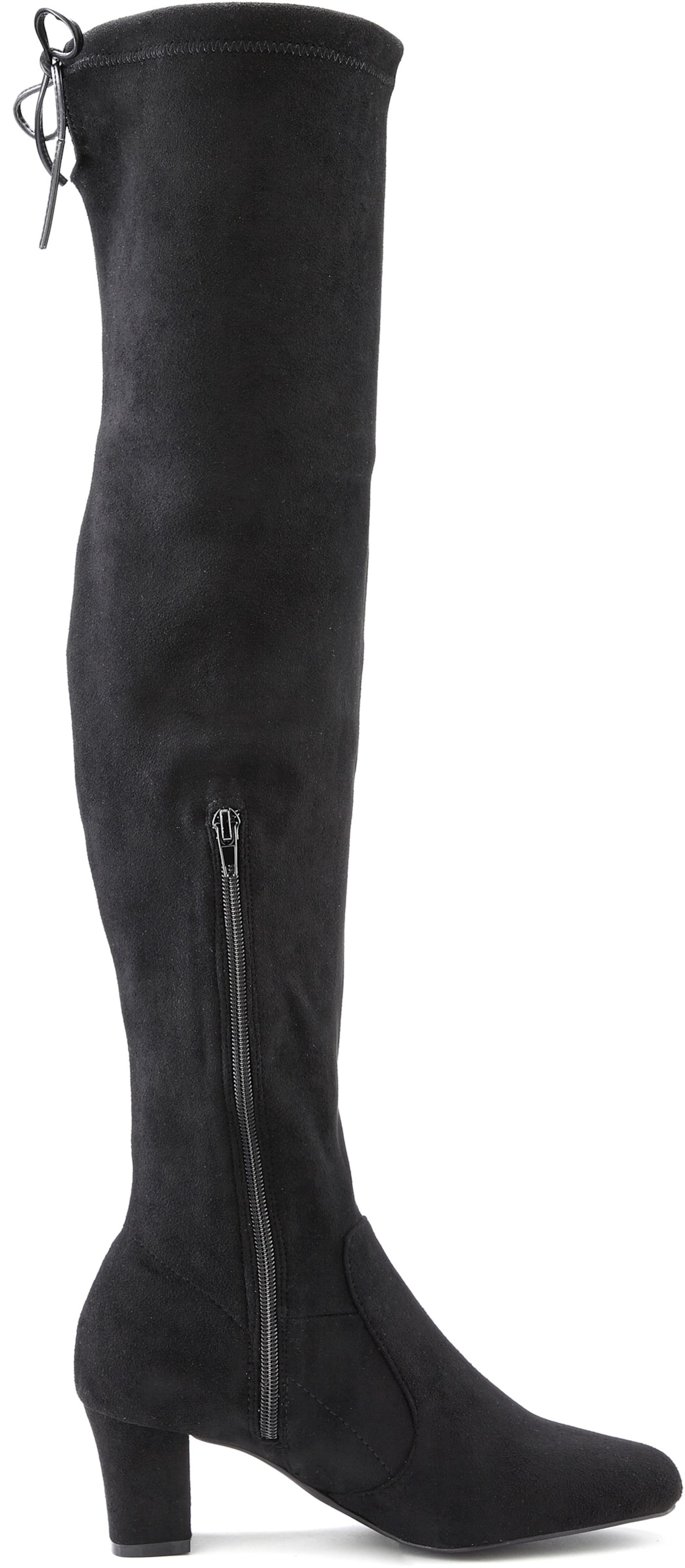 Overkneestiefel in schwarz von LASCANA