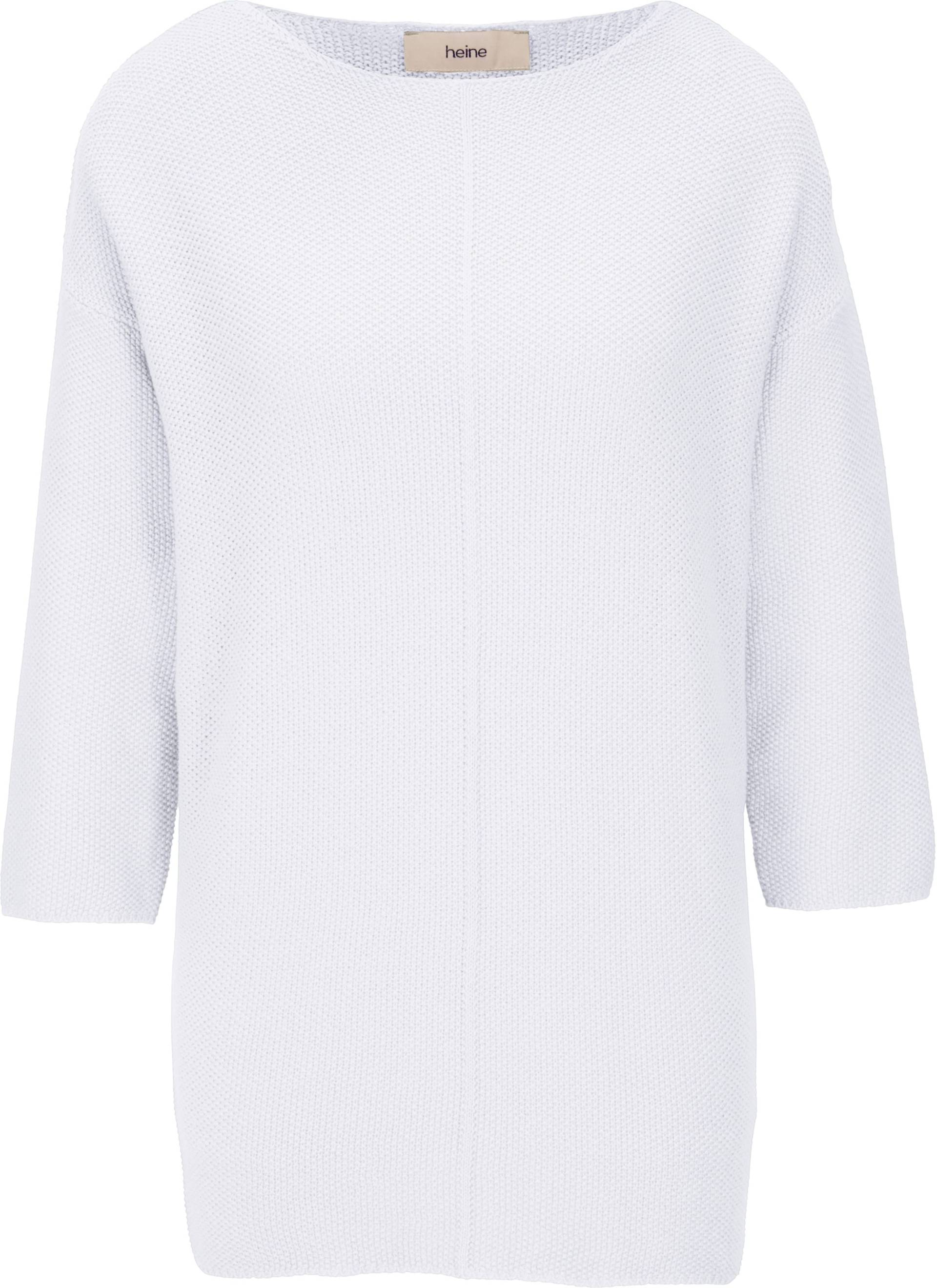 Oversized Pullover in weiss von heine