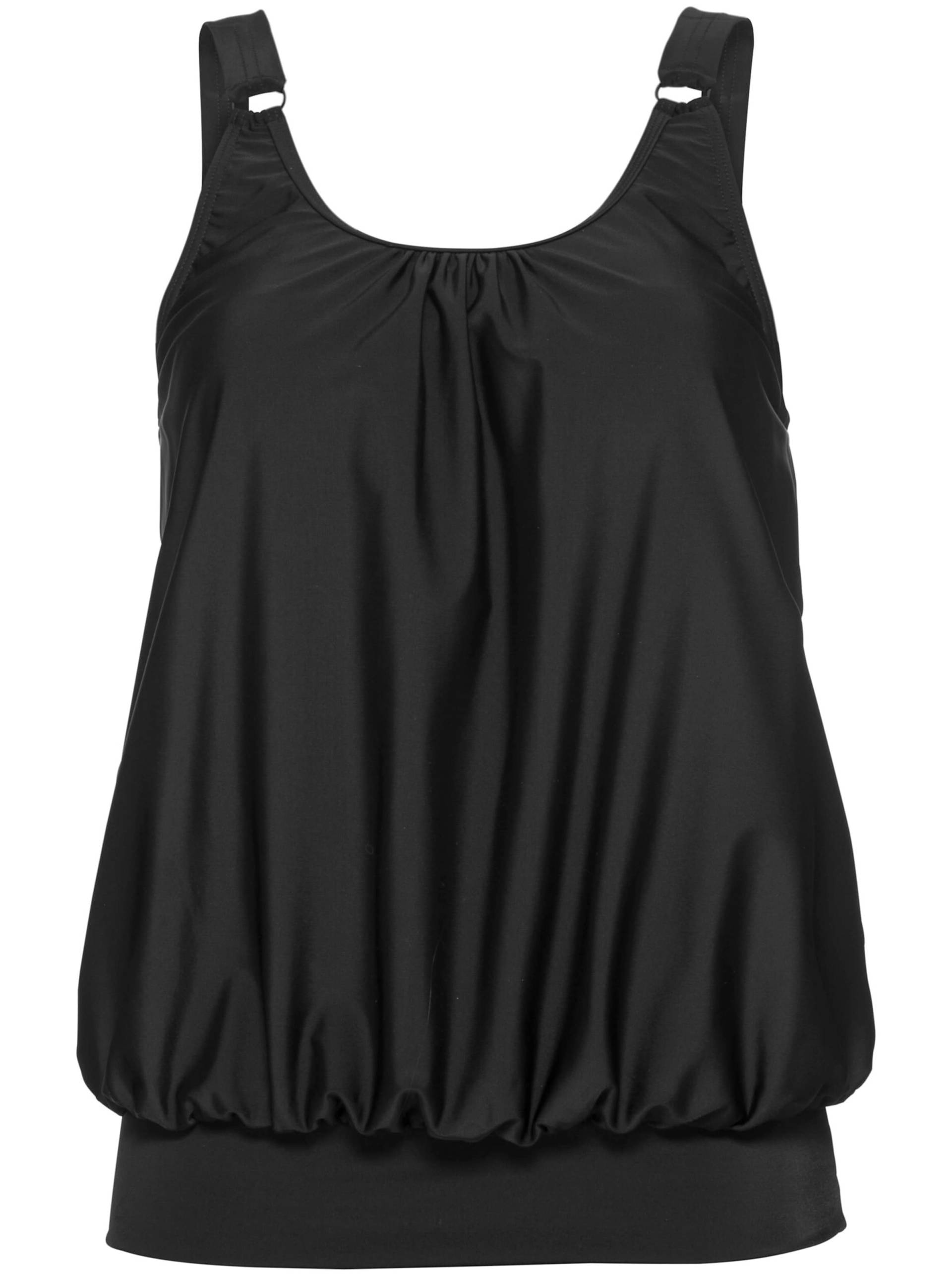 Oversized-Tankini-Top in schwarz von feel good