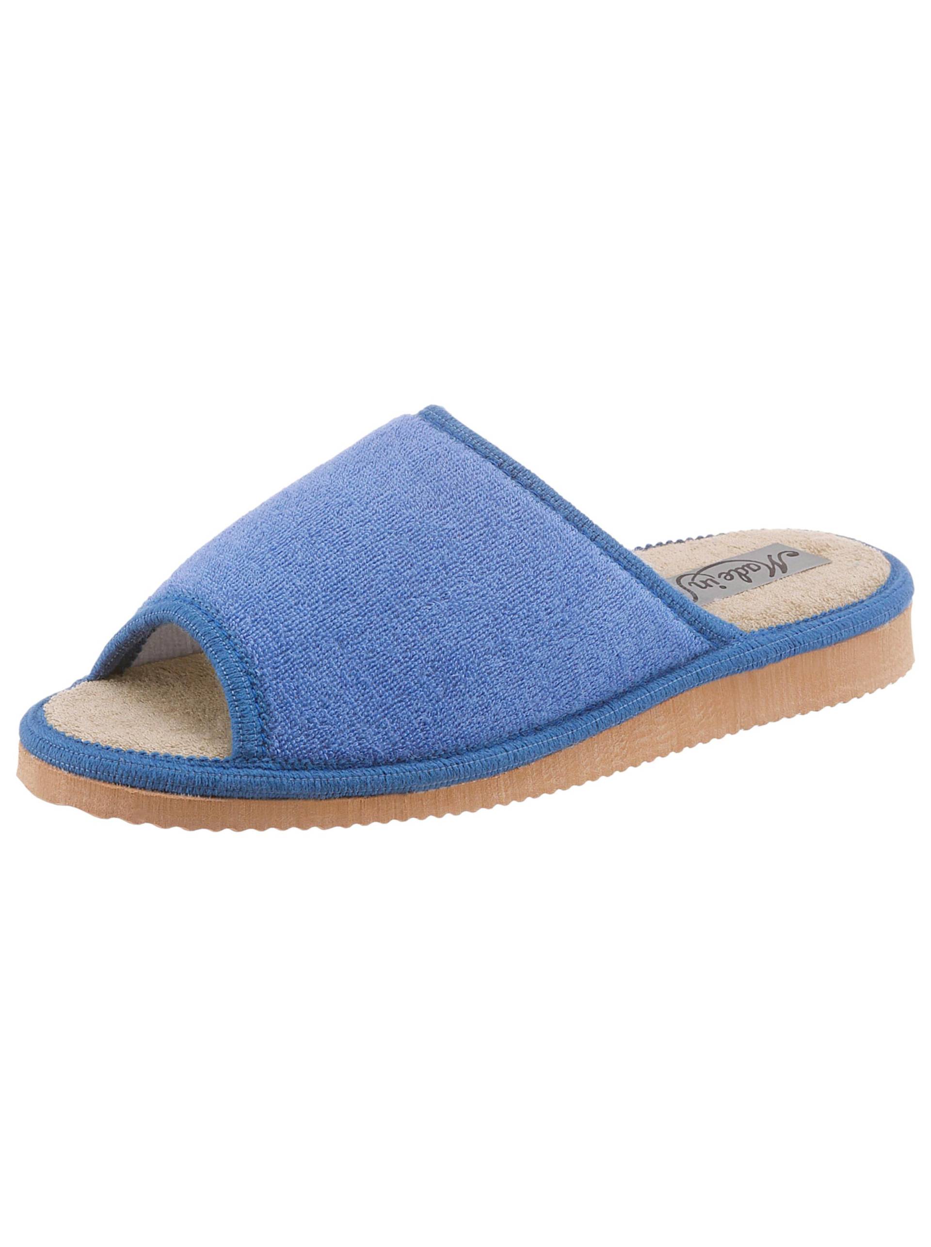 Pantoffel in blau + marine von heine