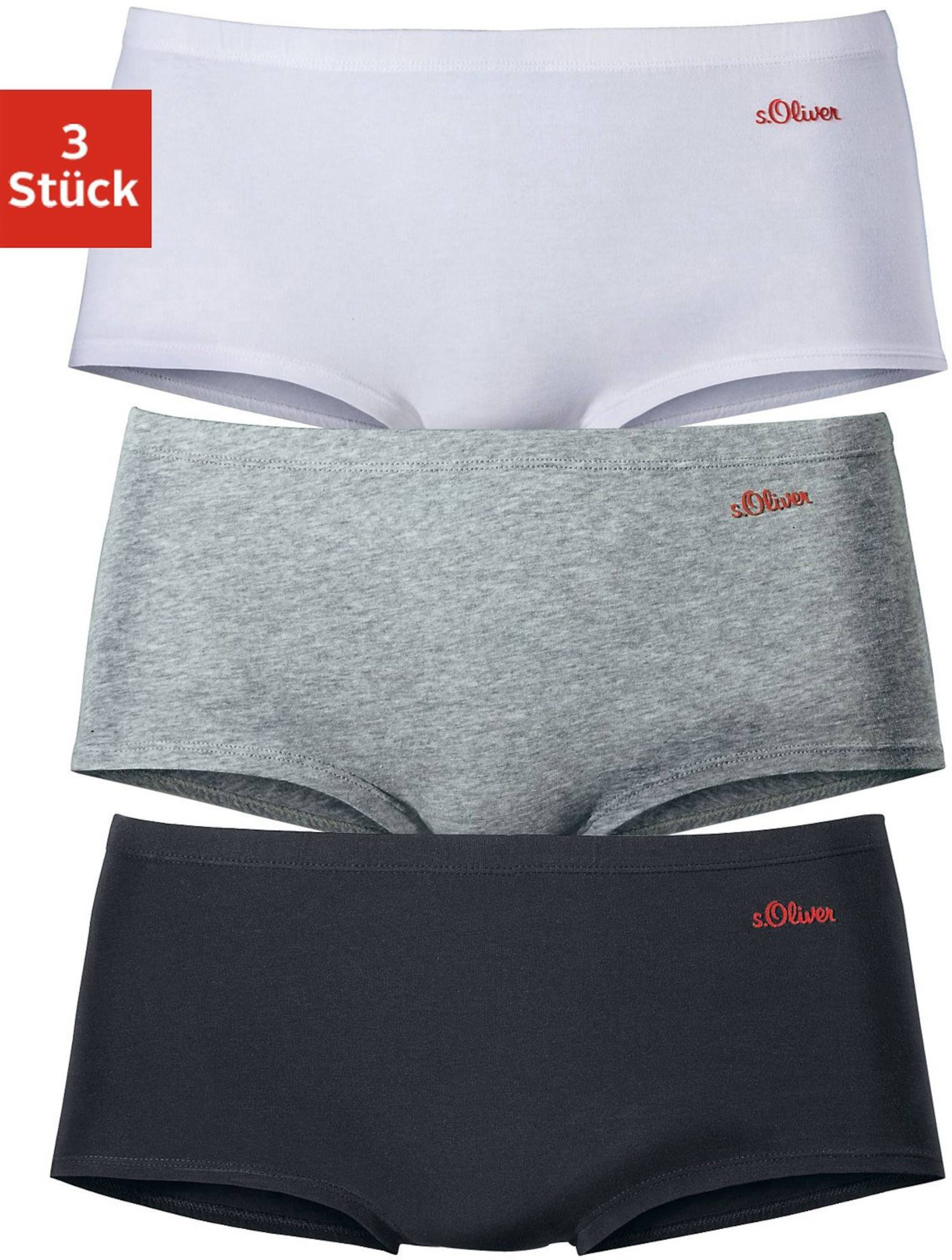 Panty in grau, schwarz, weiss von s.Oliver