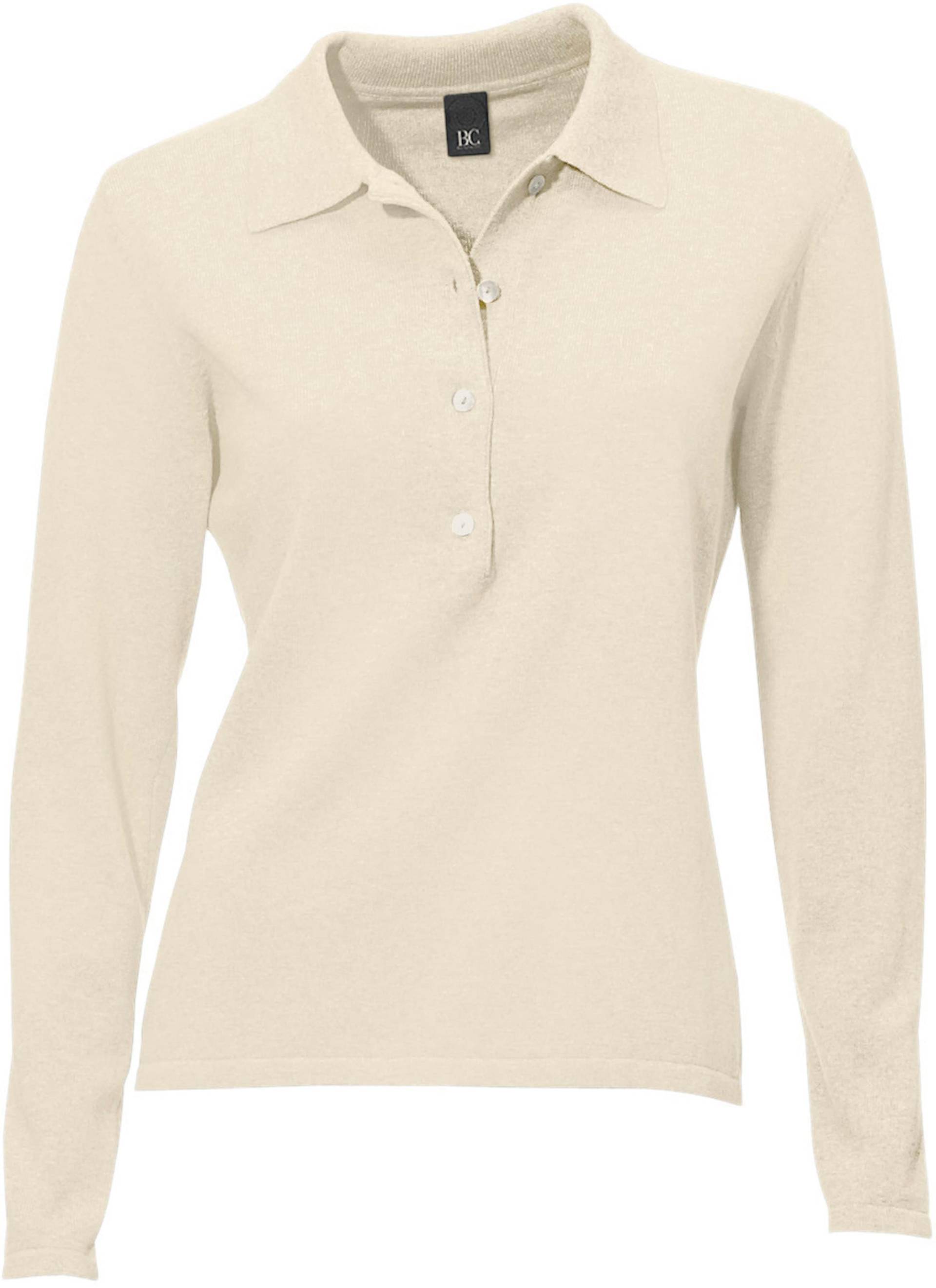 Polopullover in offwhite von heine