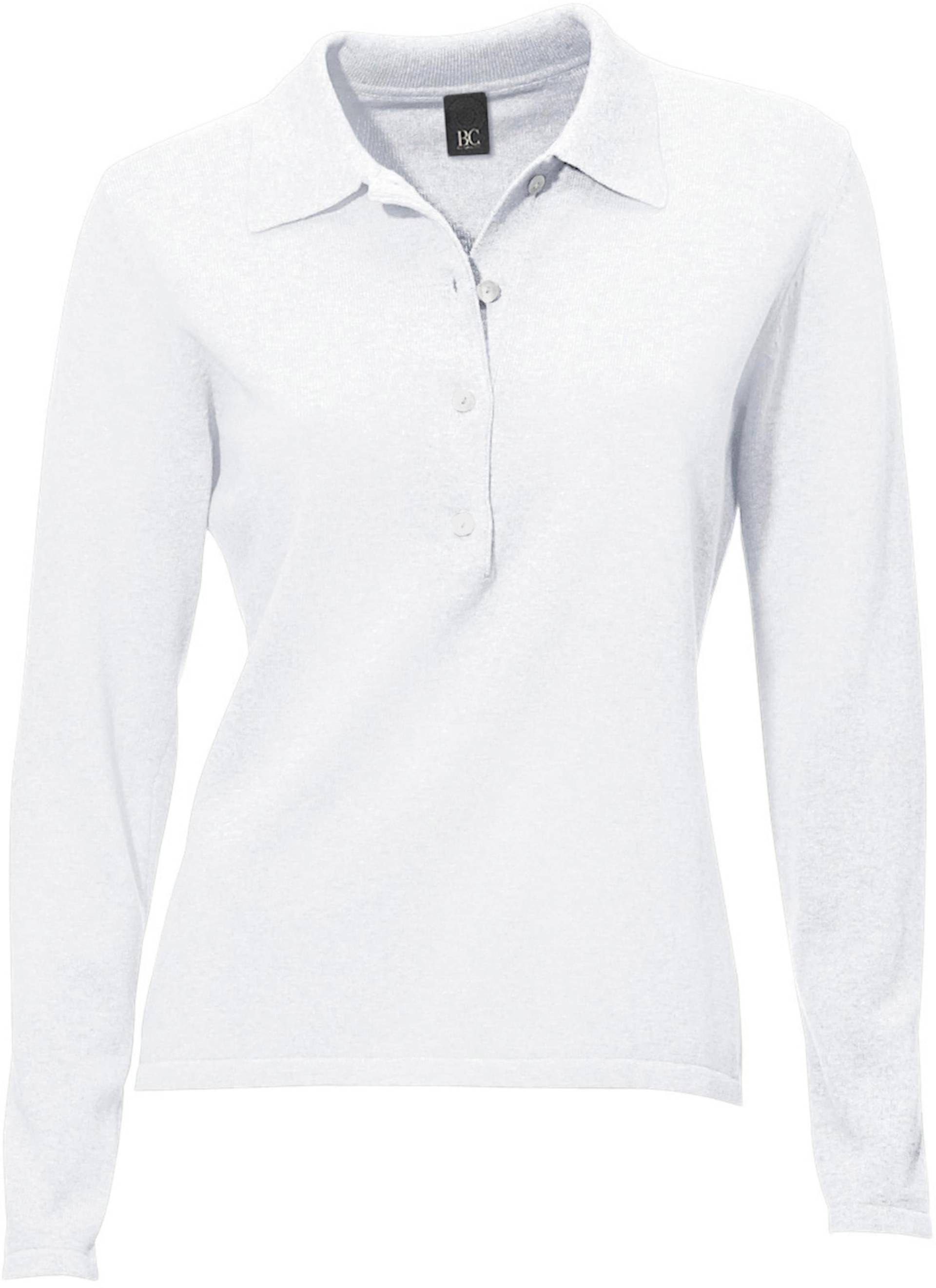 Polopullover in weiss von heine