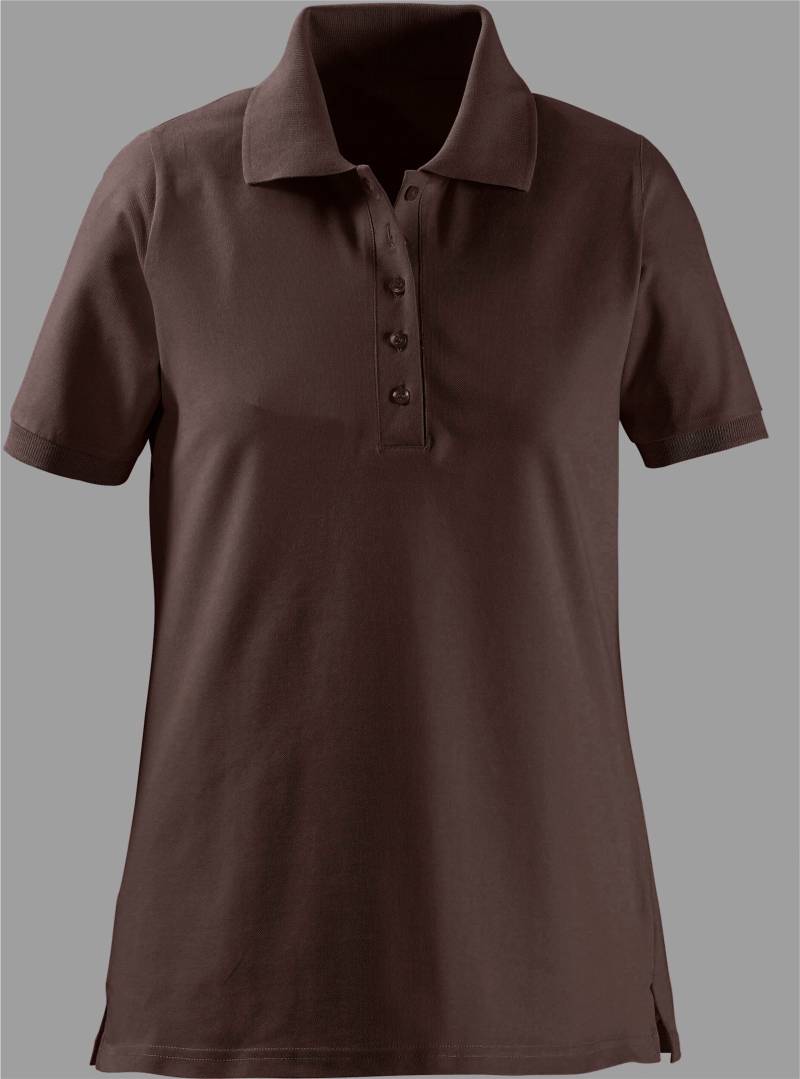 Poloshirt in braun von heine