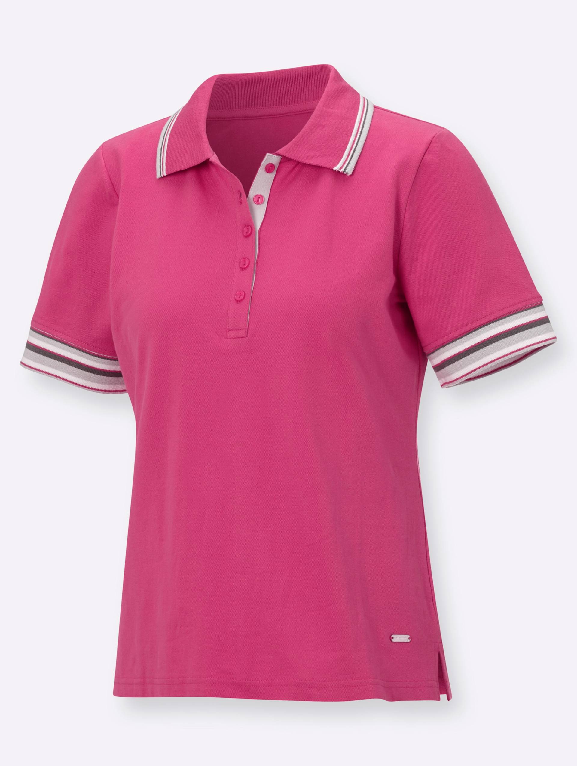 Poloshirt in fuchsia von heine