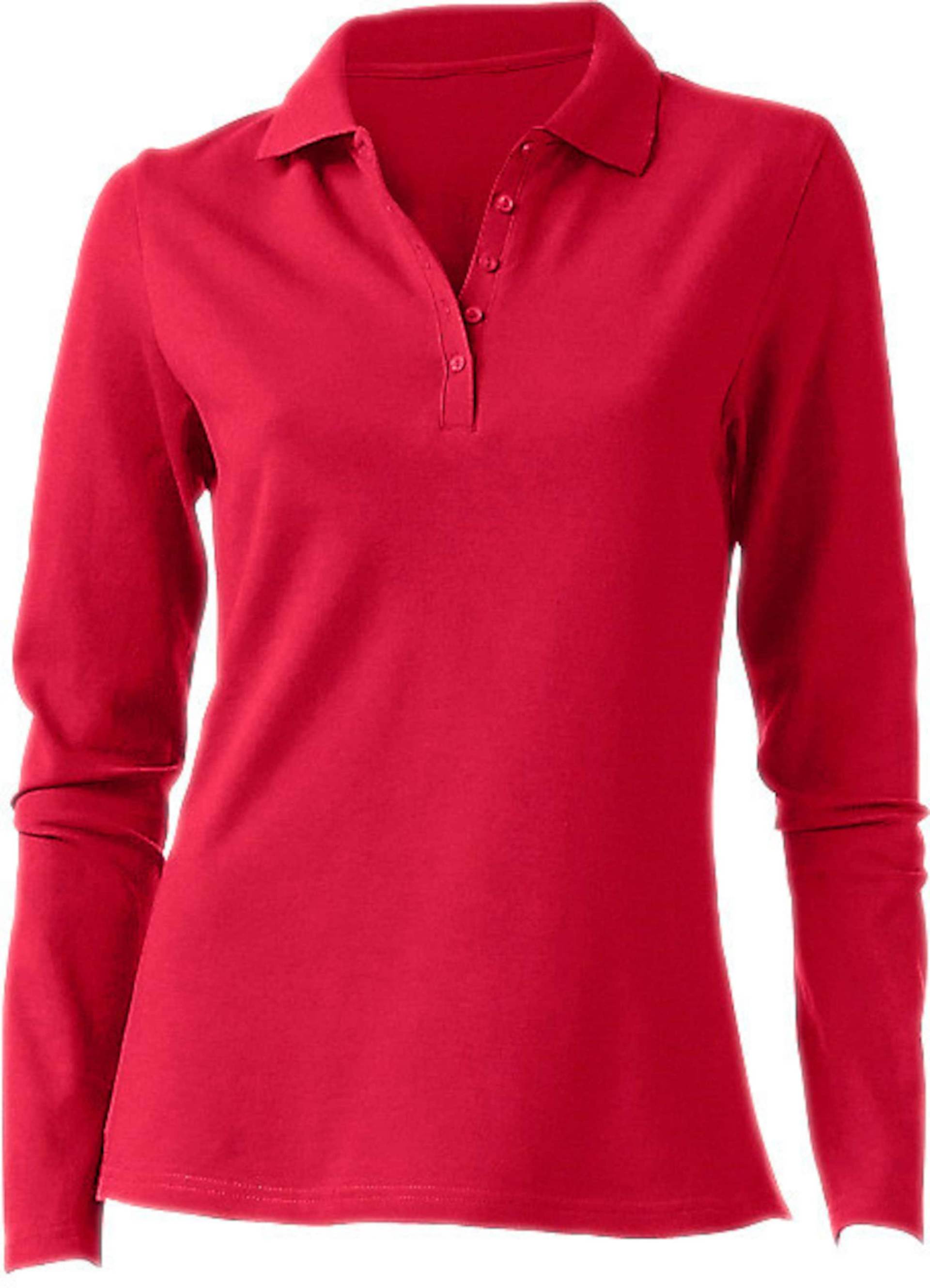 Poloshirt in rot von heine