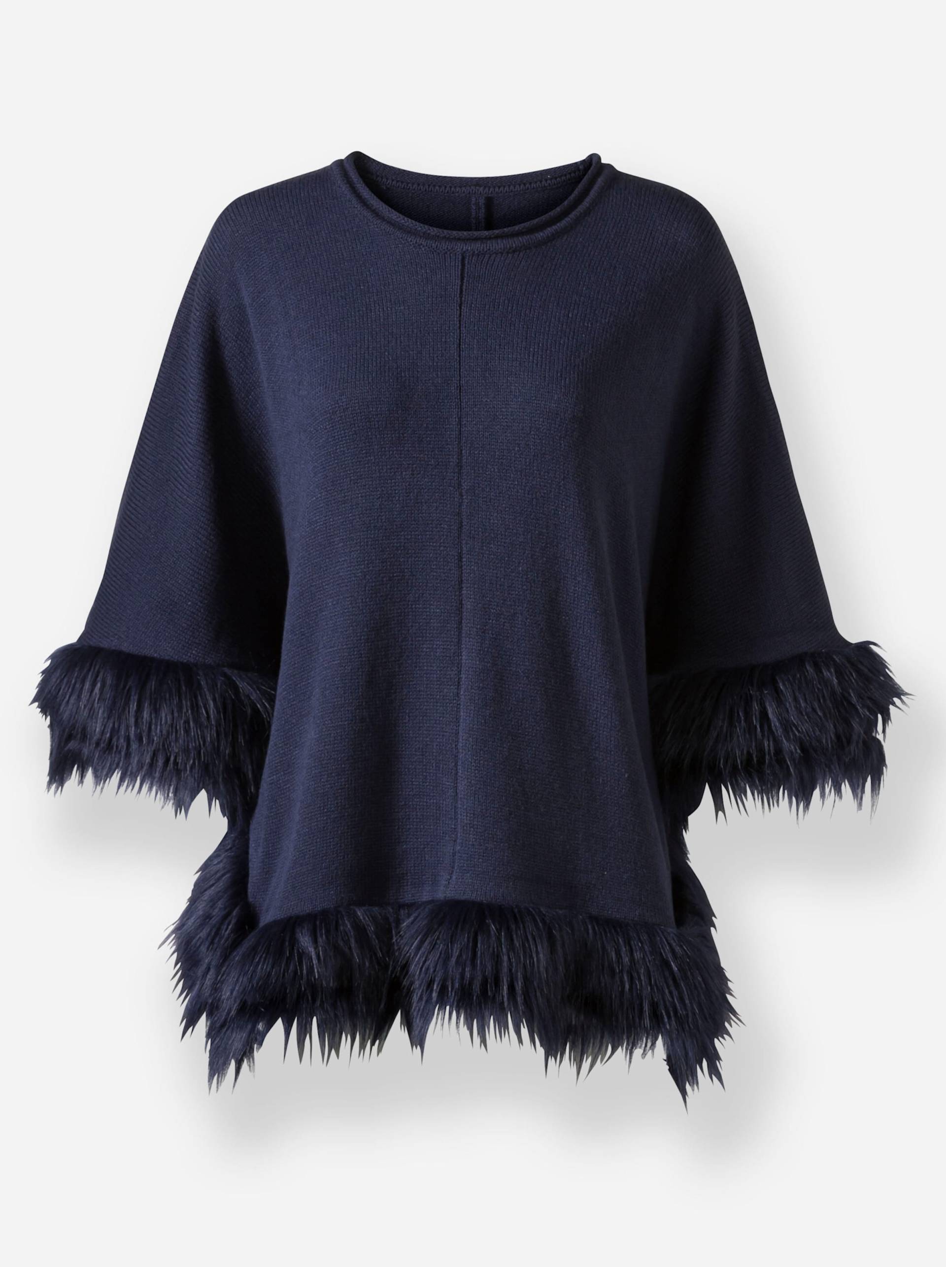 Poncho in marine von heine