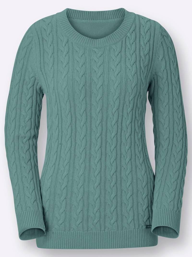 Strickpullover in jadegrün von heine