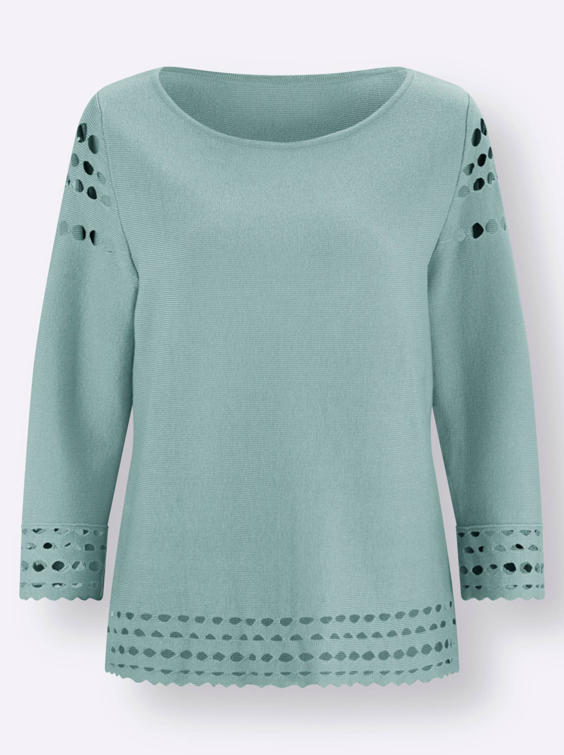 3/4 Arm-Pullover in kalkmint von heine