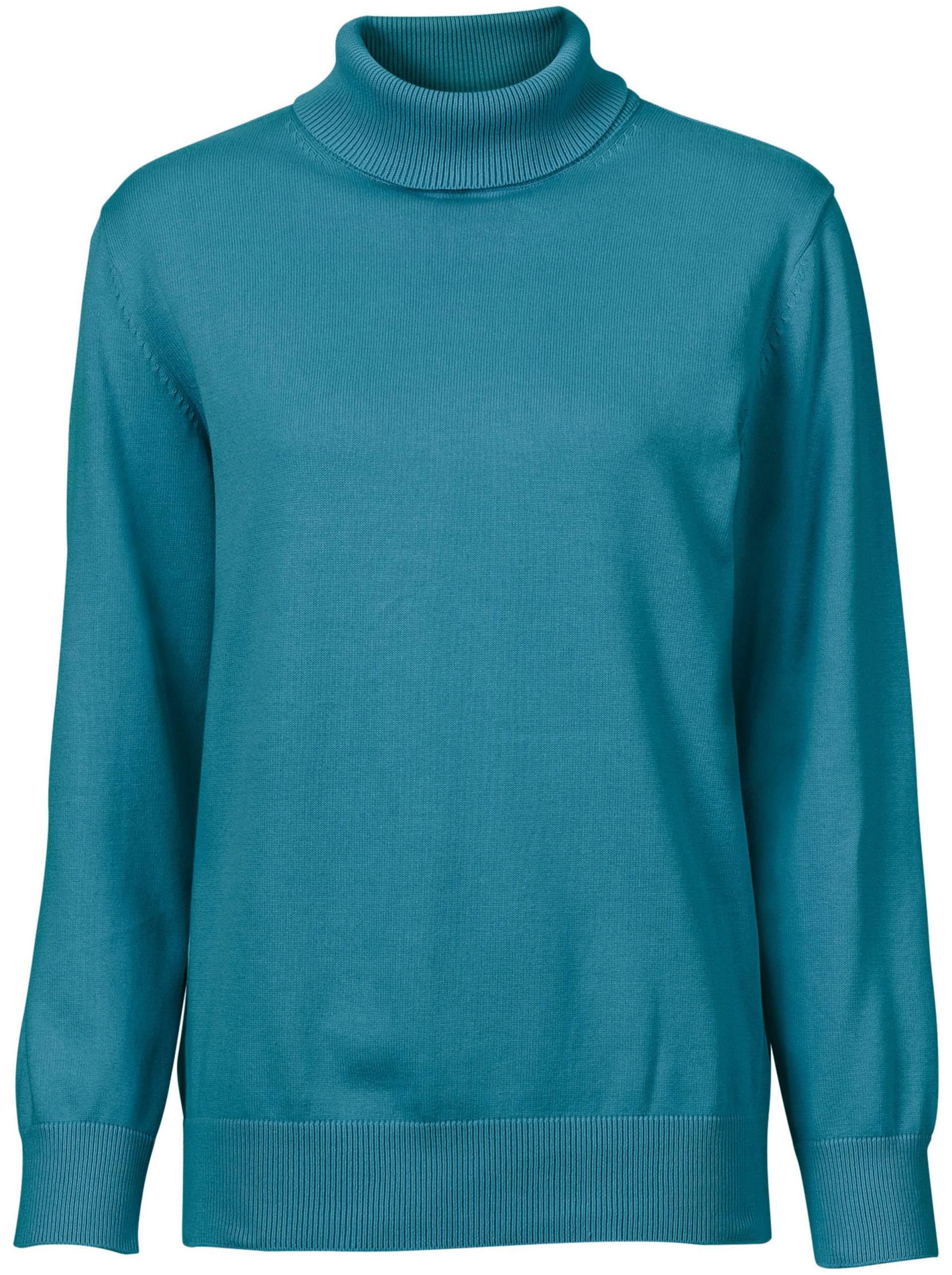 Rollkragenpullover in petrol von heine