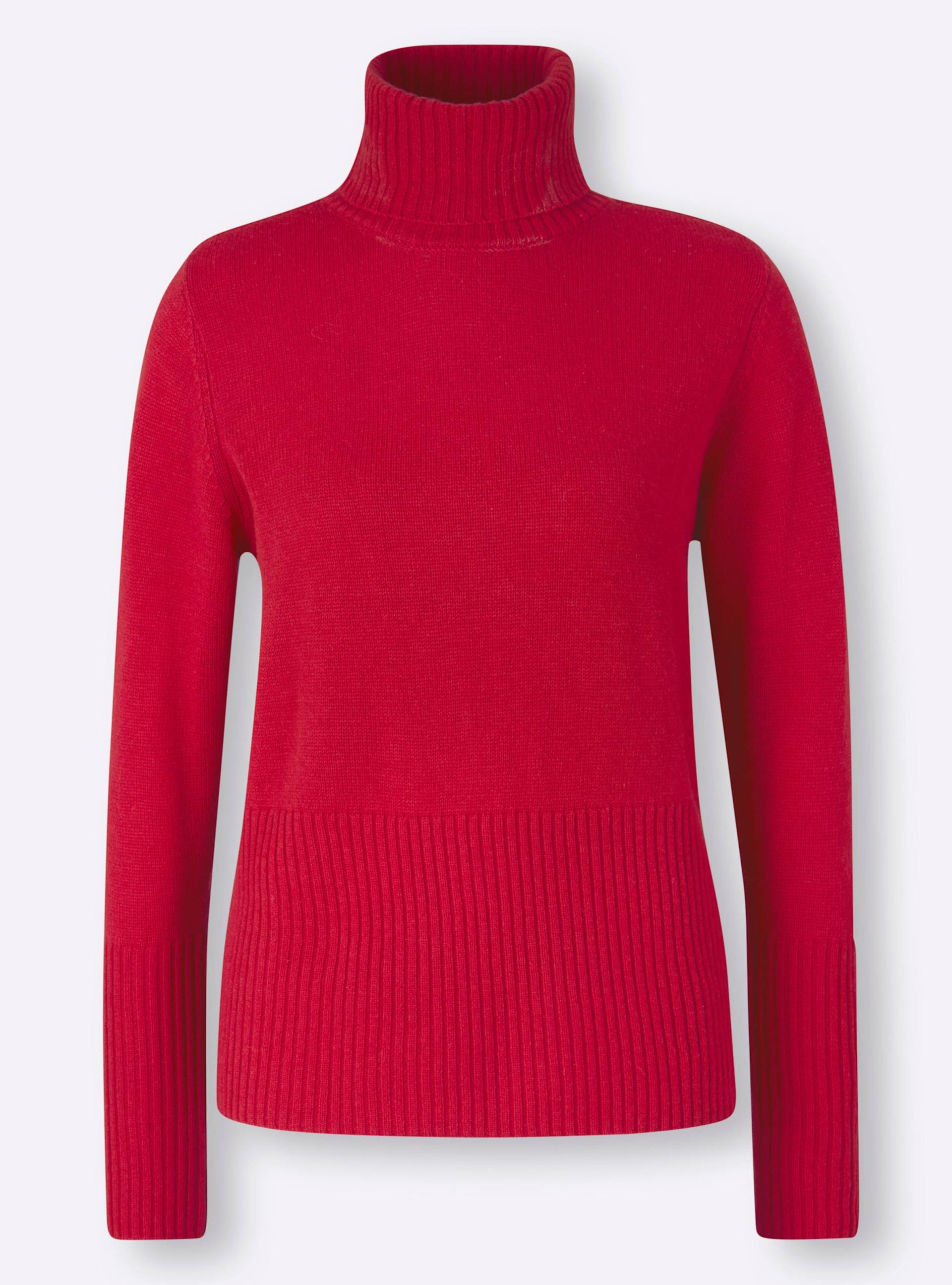 Pullover in rot von heine