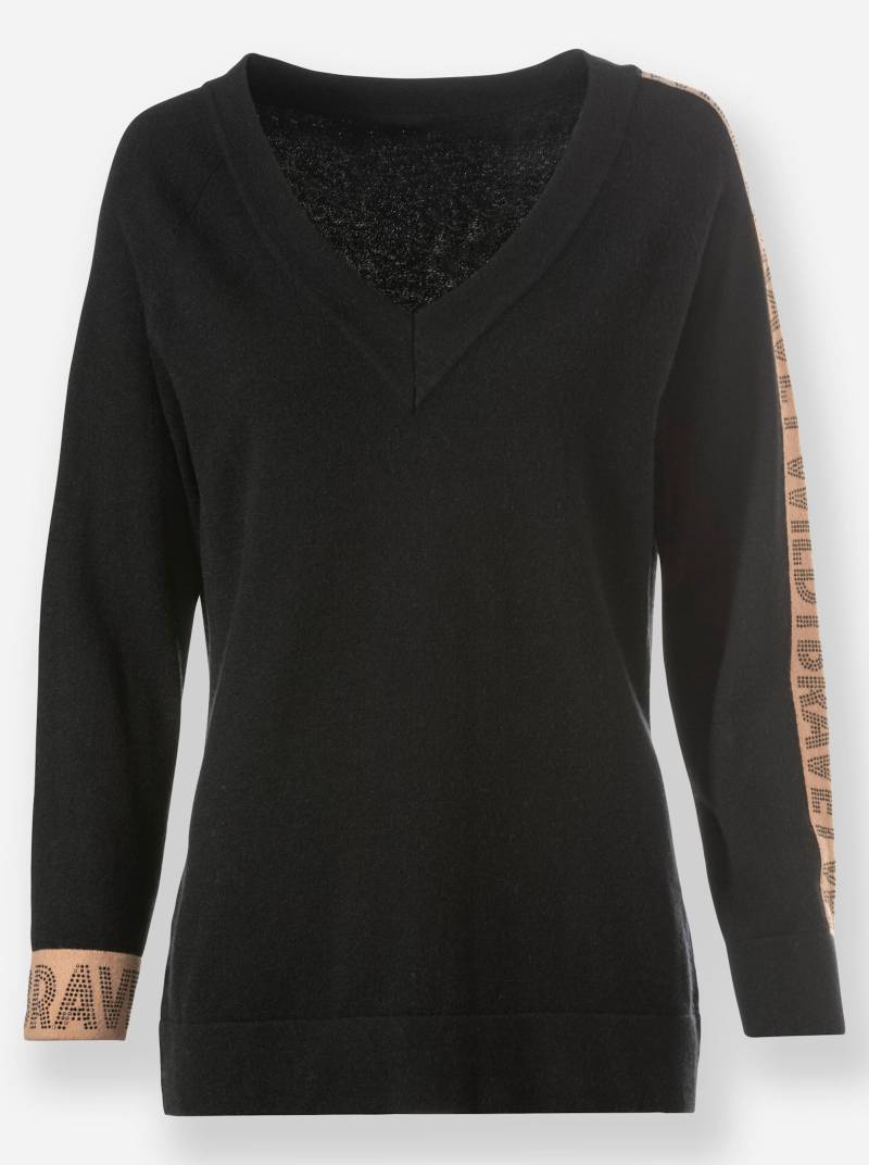 V-Ausschnitt-Pullover