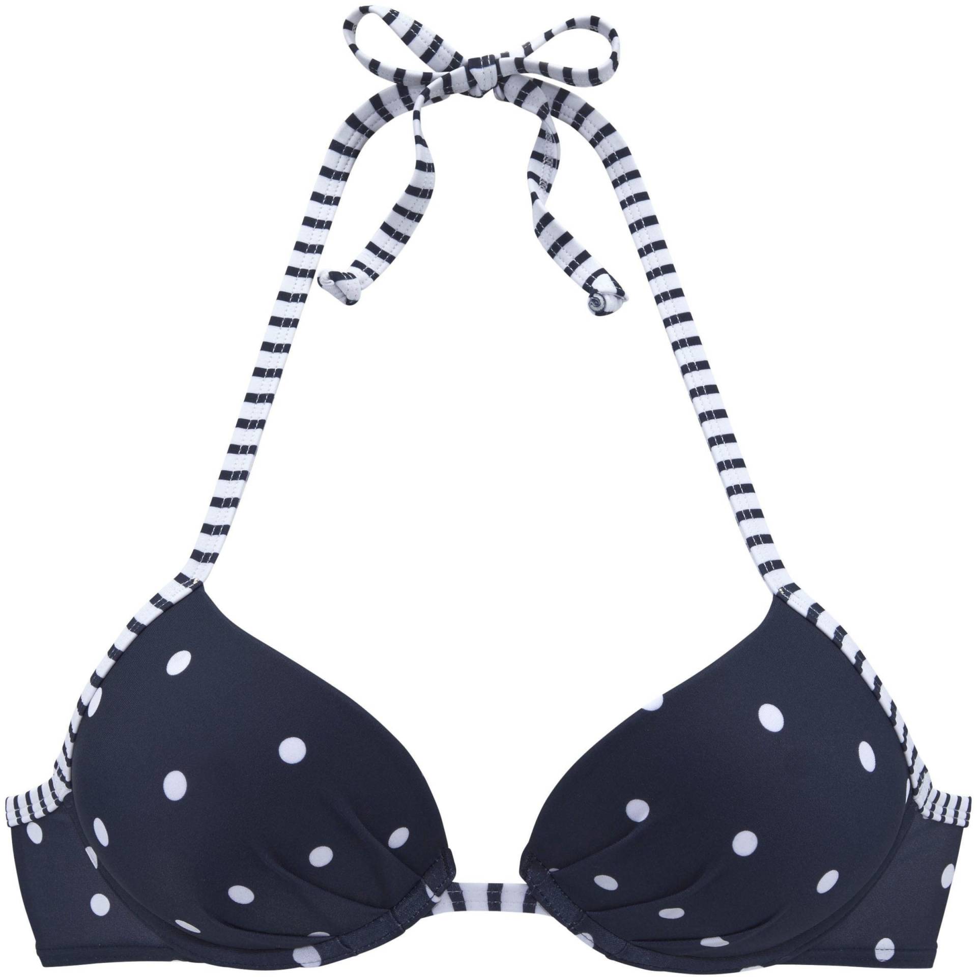 Push-Up-Bikini-Top in marine-weiss von s.Oliver