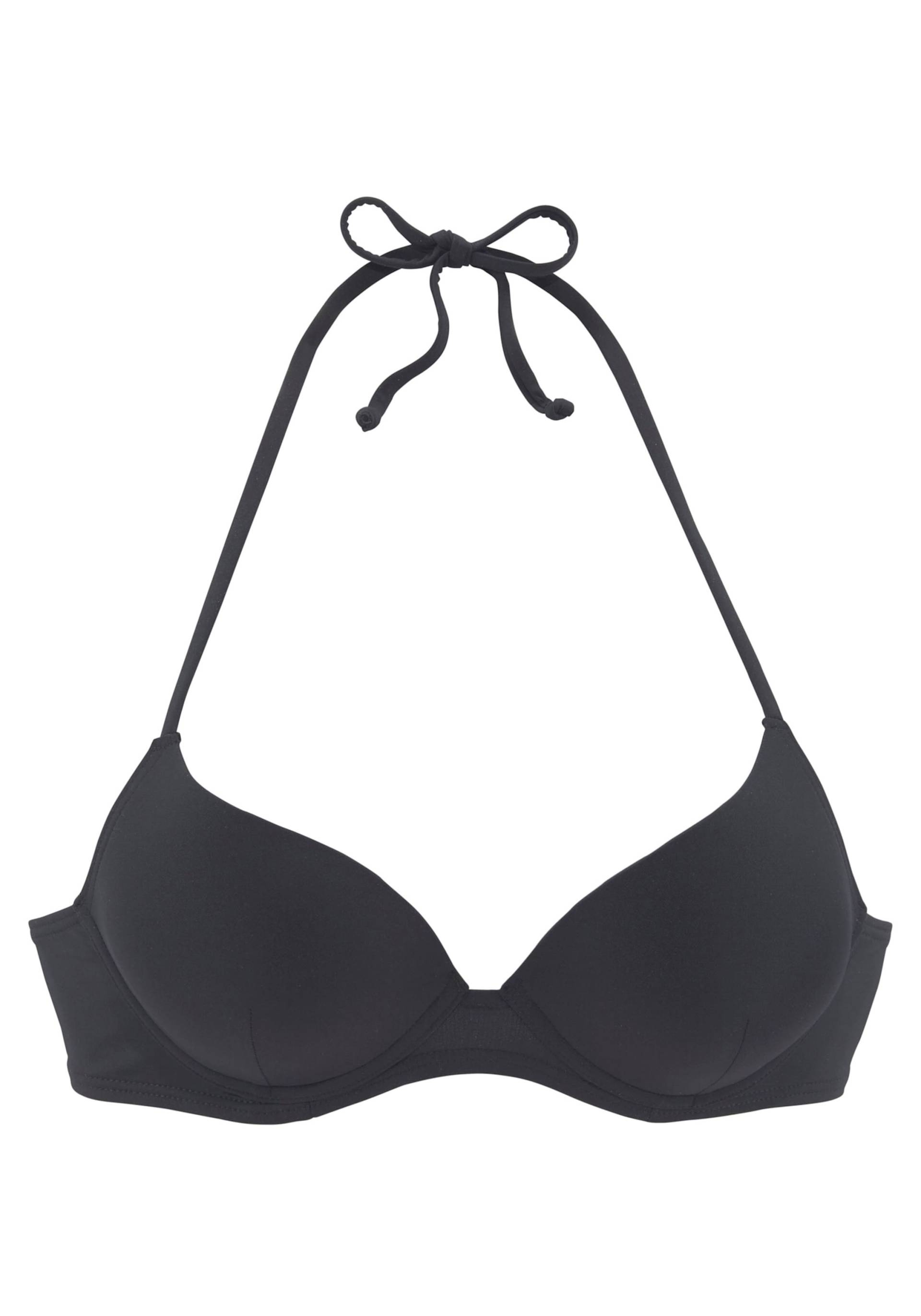 Push-Up-Bikini-Top in schwarz von LASCANA