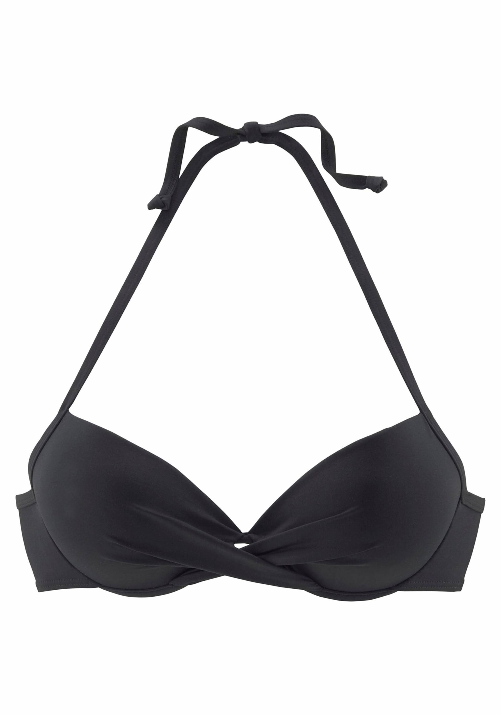 Push-Up-Bikini-Top in schwarz von s.Oliver