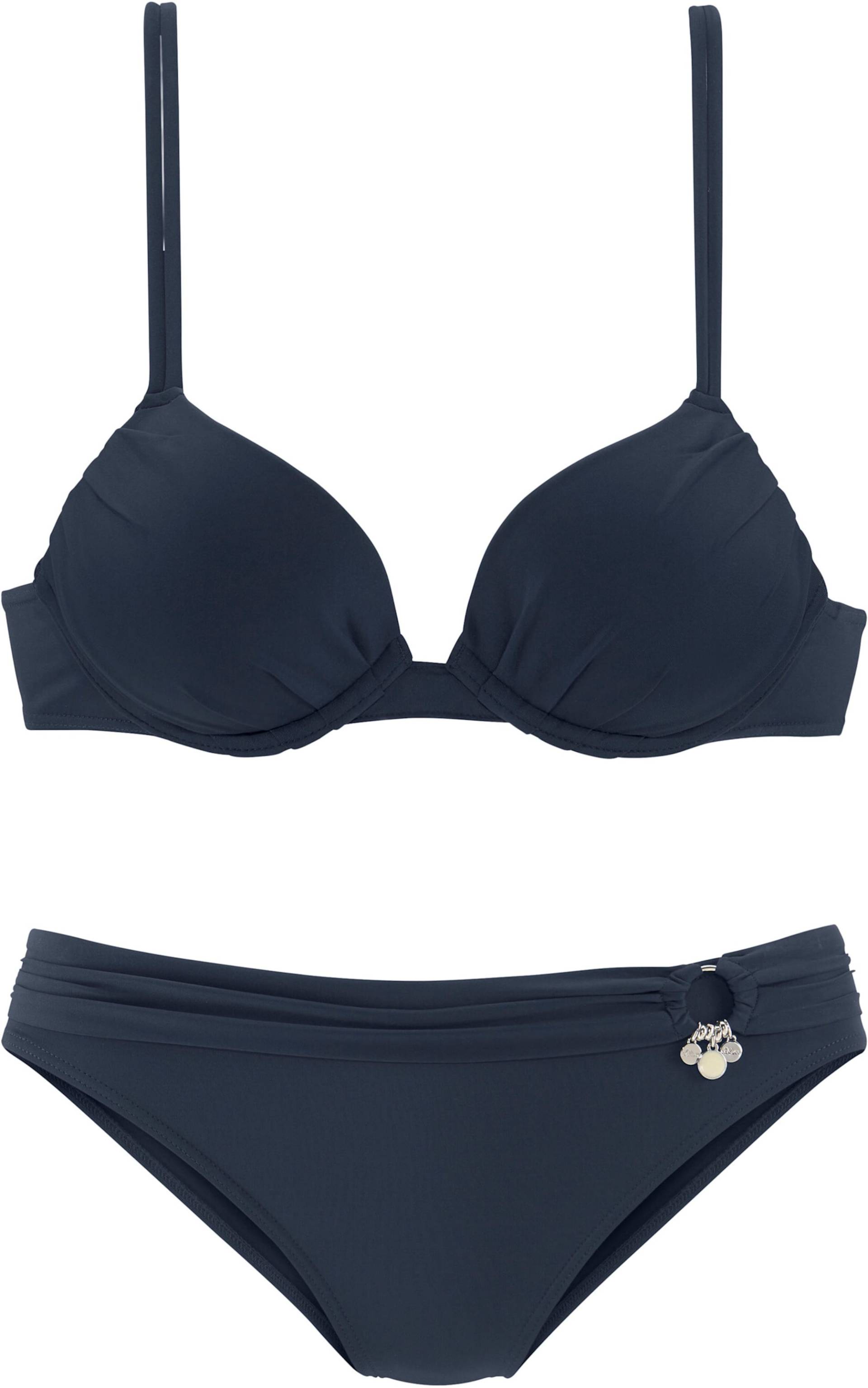 Push-Up-Bikini in dunkelblau von s.Oliver