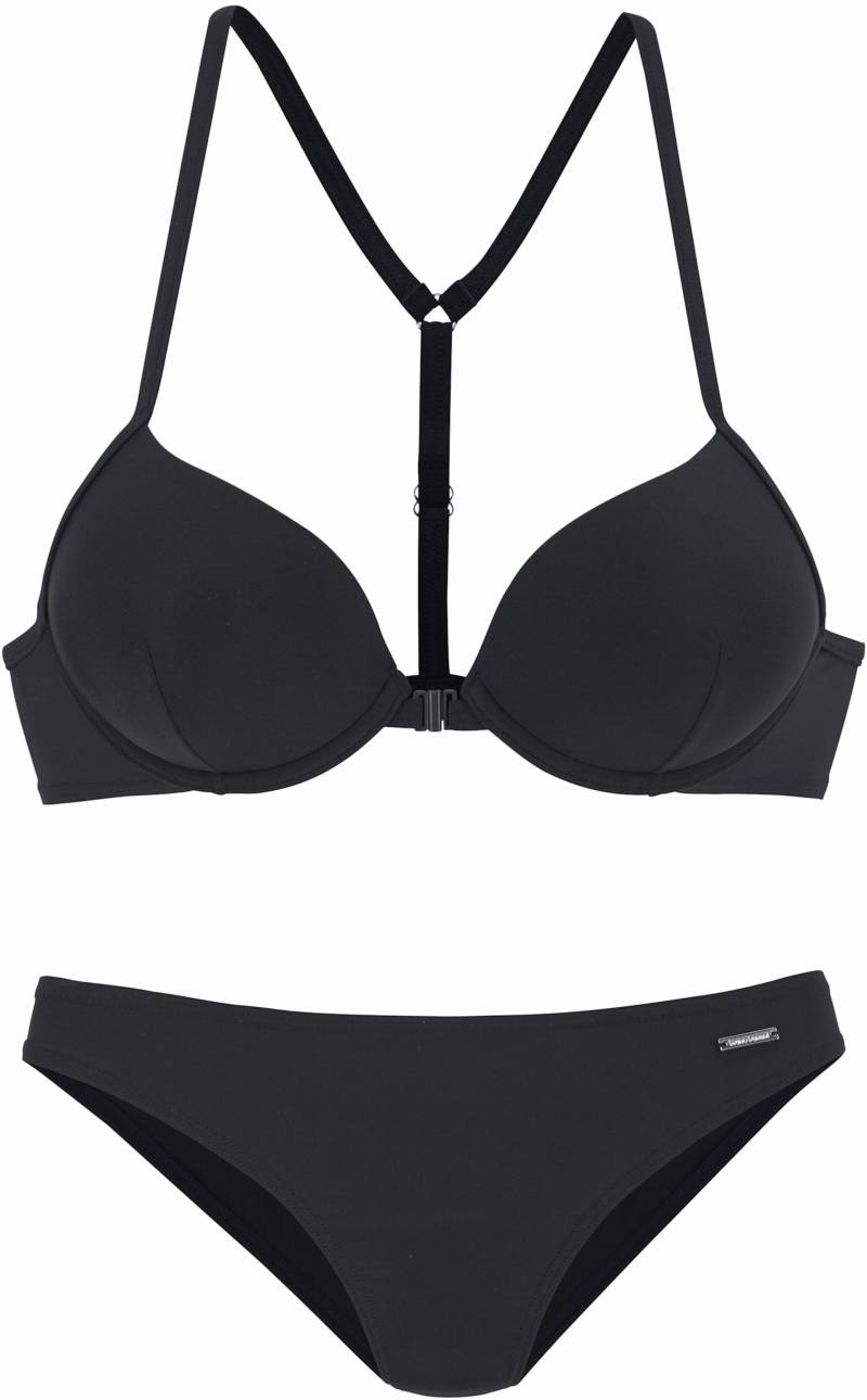 Push-Up-Bikini in schwarz von Bruno Banani