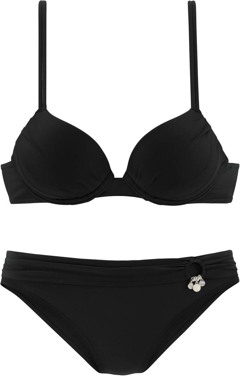 Push-Up-Bikini in schwarz von s.Oliver