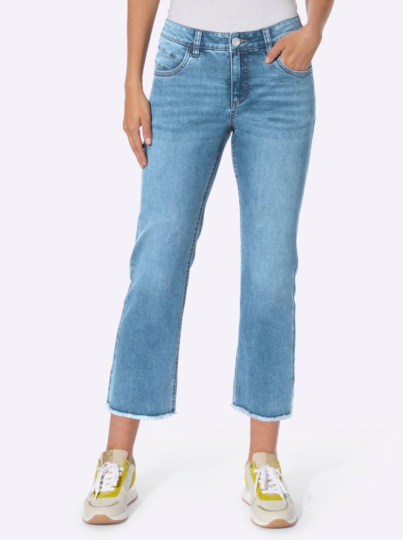 Push-up-Jeans in blue-stone-washed von heine