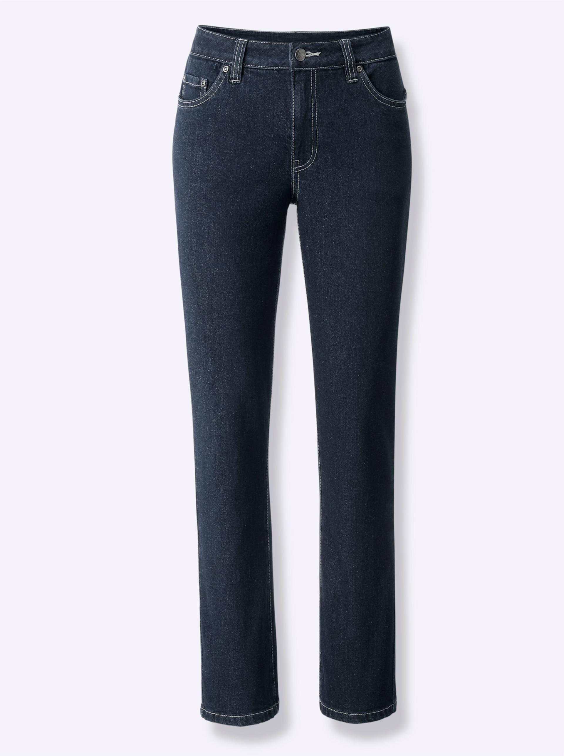 Push-up-Jeans in dark blue von heine