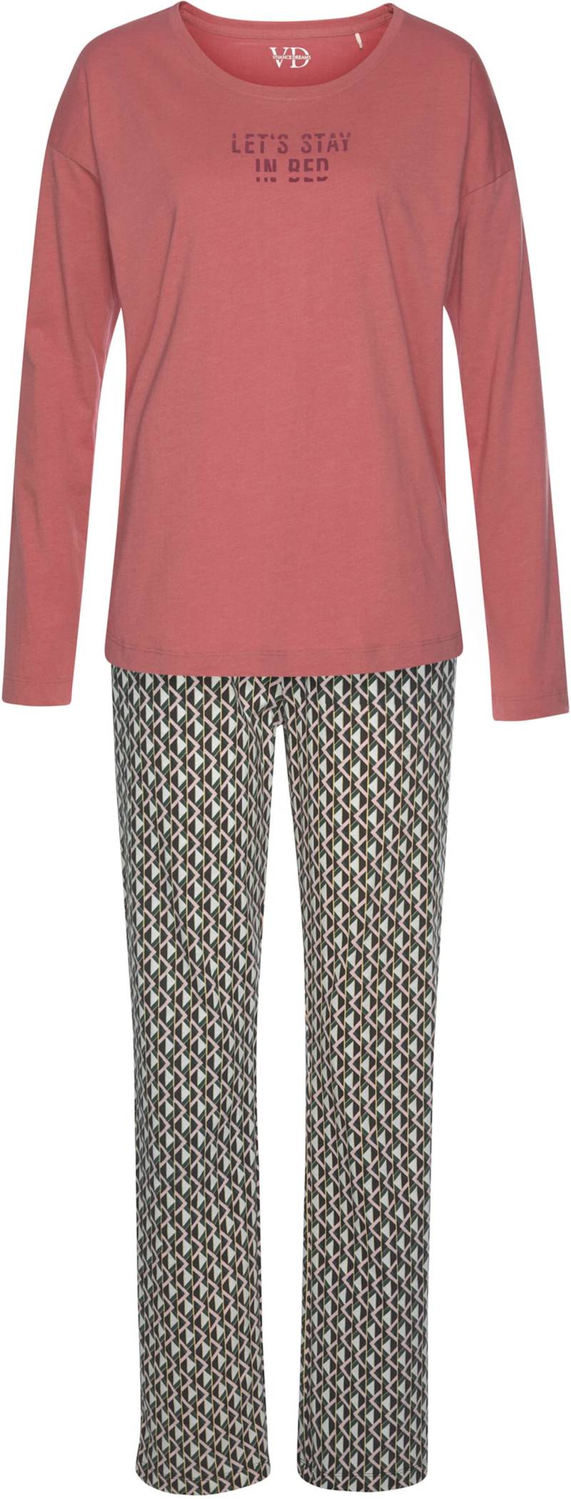 Pyjama in rosenholz von Vivance Dreams
