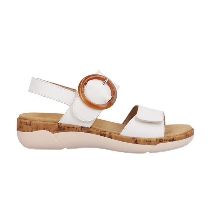 Remonte Sandalette für Damen aus Leder, weiss, 39