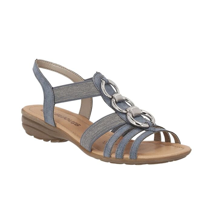 Remonte Sandalette für Damen aus Softmaterial himmelblau, 42