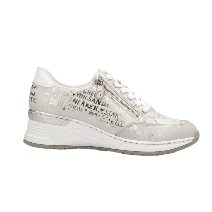 Rieker Sneaker für Damen weiss-silber von Rieker