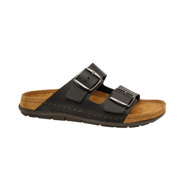 Rohde Pantolette für Damen aus Leder schwarz, 36 von Rohde