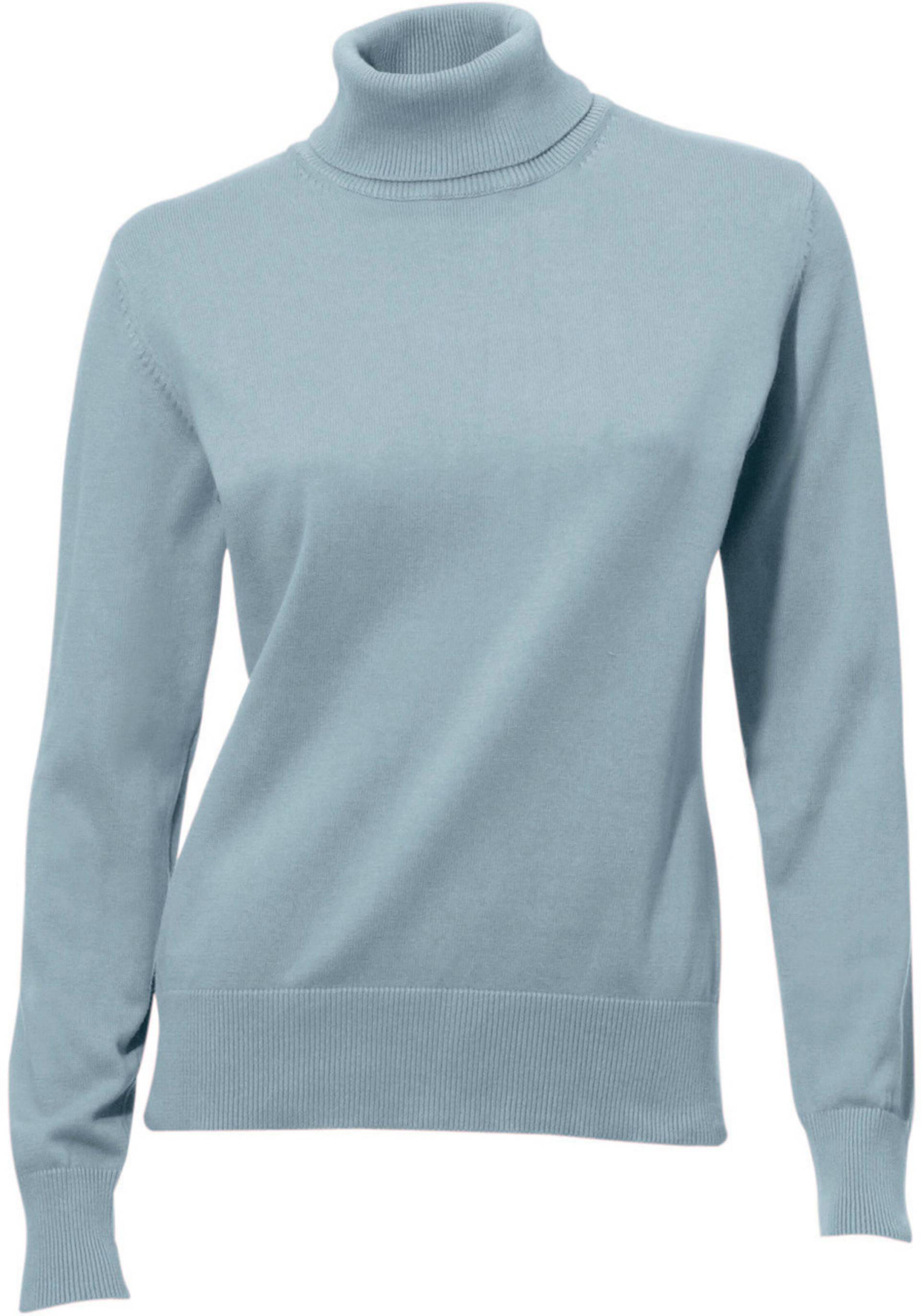 Rollkragenpullover in bleu von heine