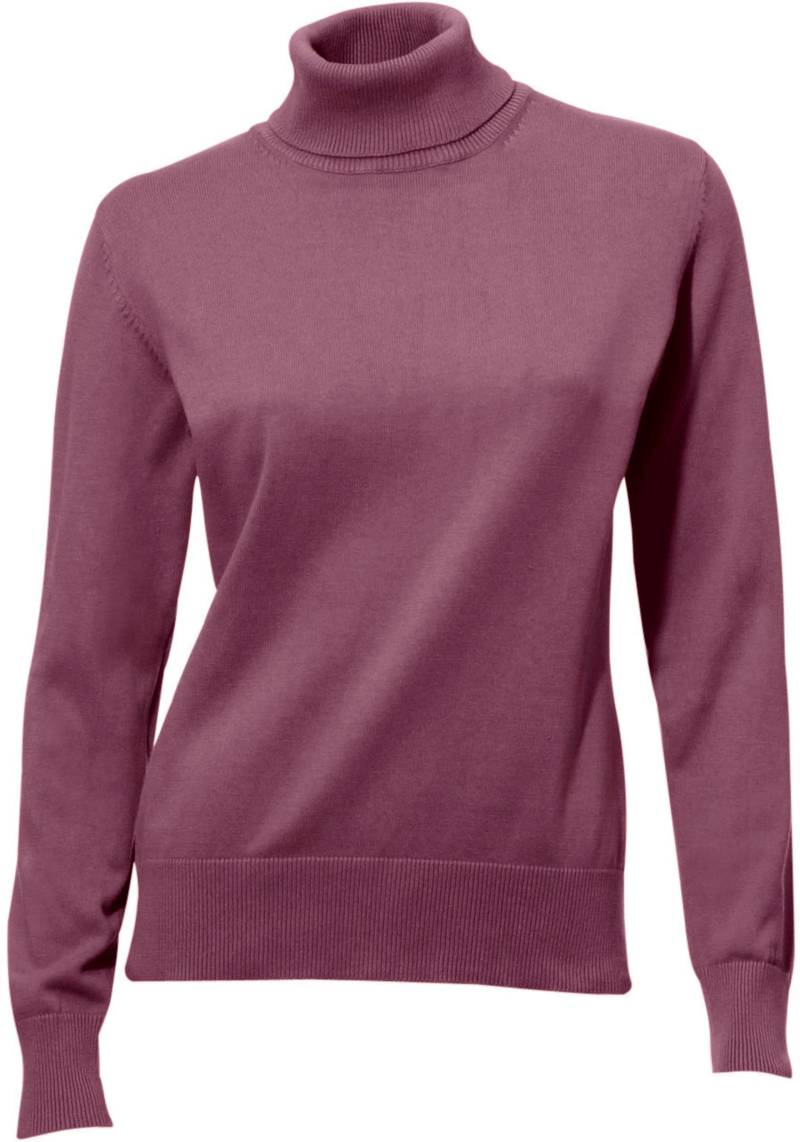 Rollkragenpullover in mauve von heine