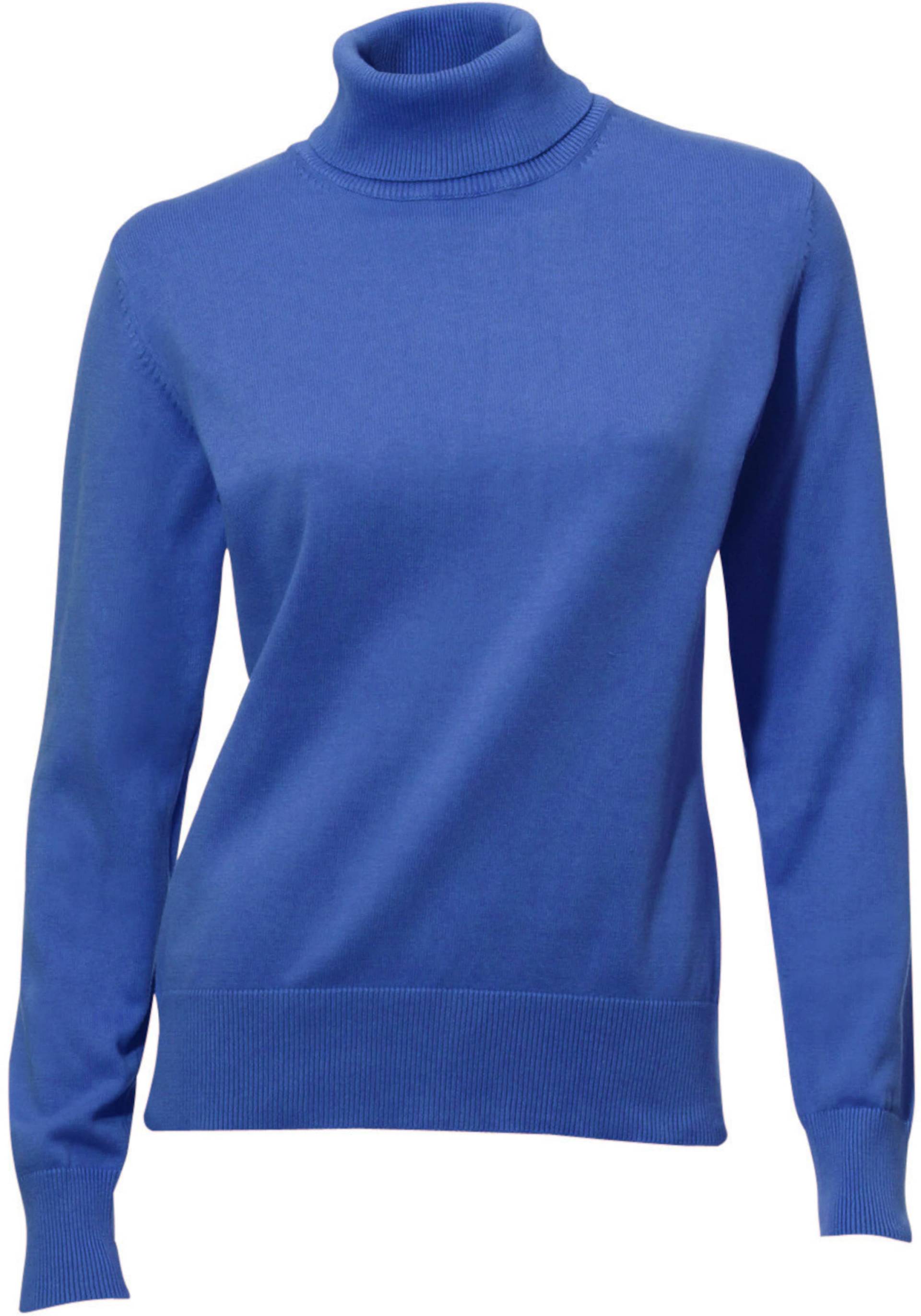 Rollkragenpullover in royalblau von heine