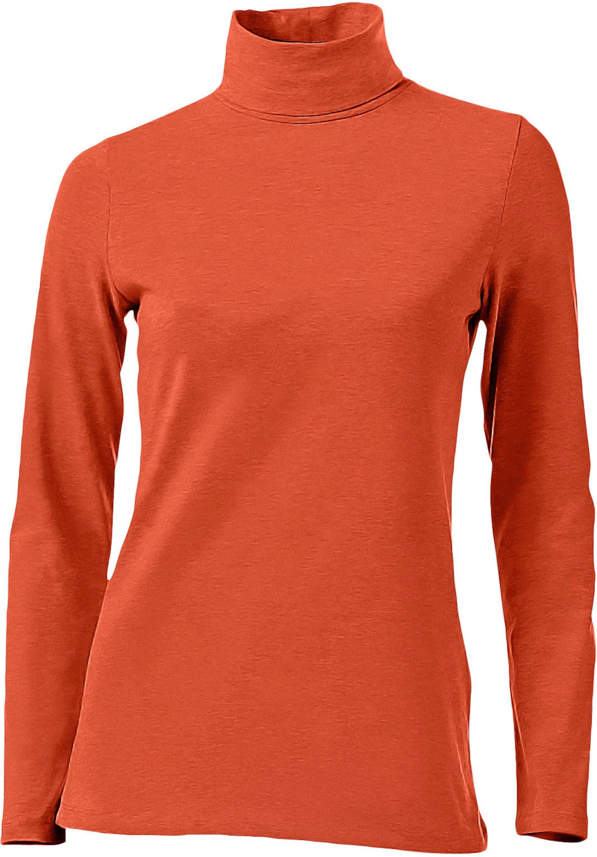 Rollkragen-Shirt in orange von heine