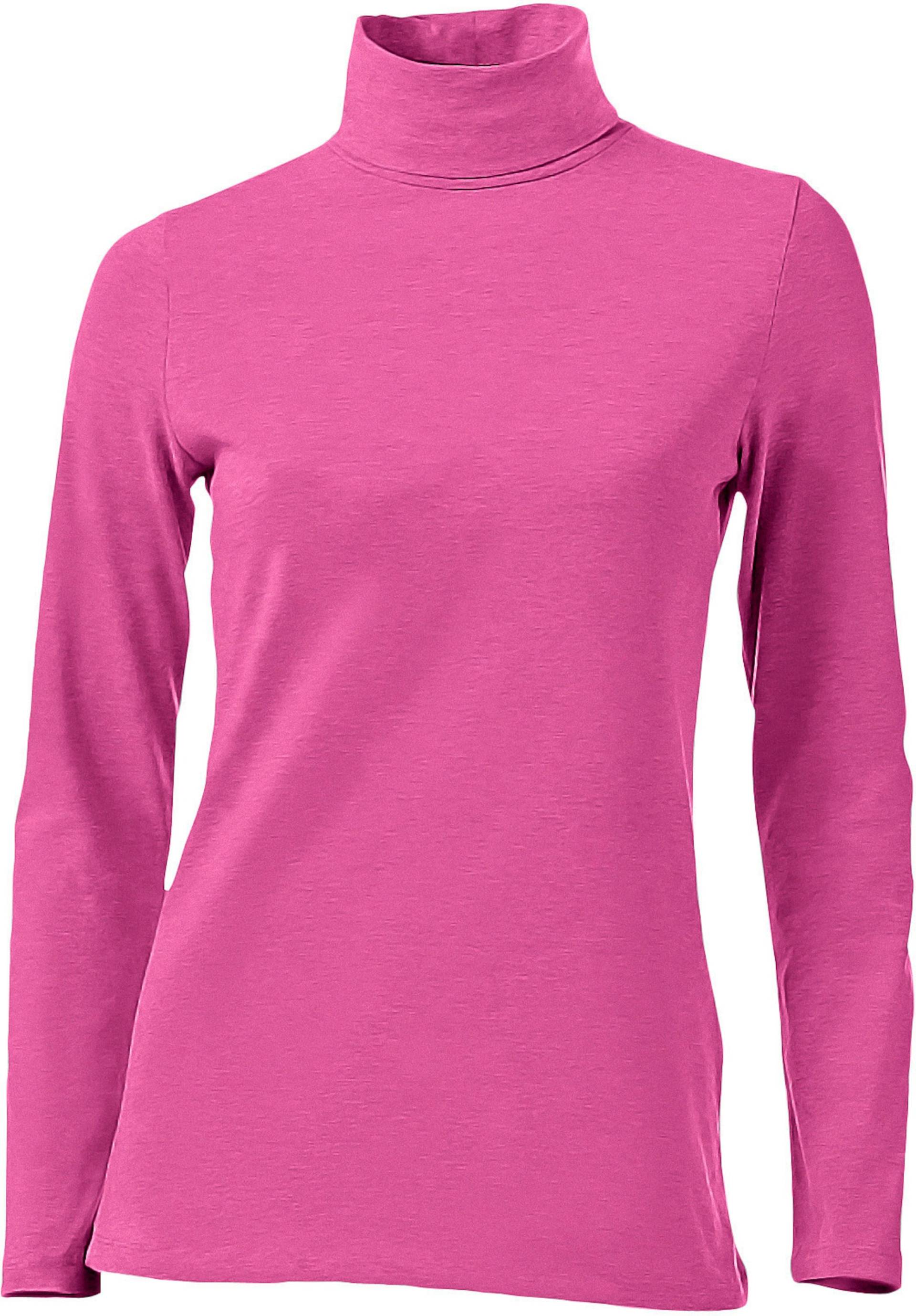 Rollkragen-Shirt in pink von heine