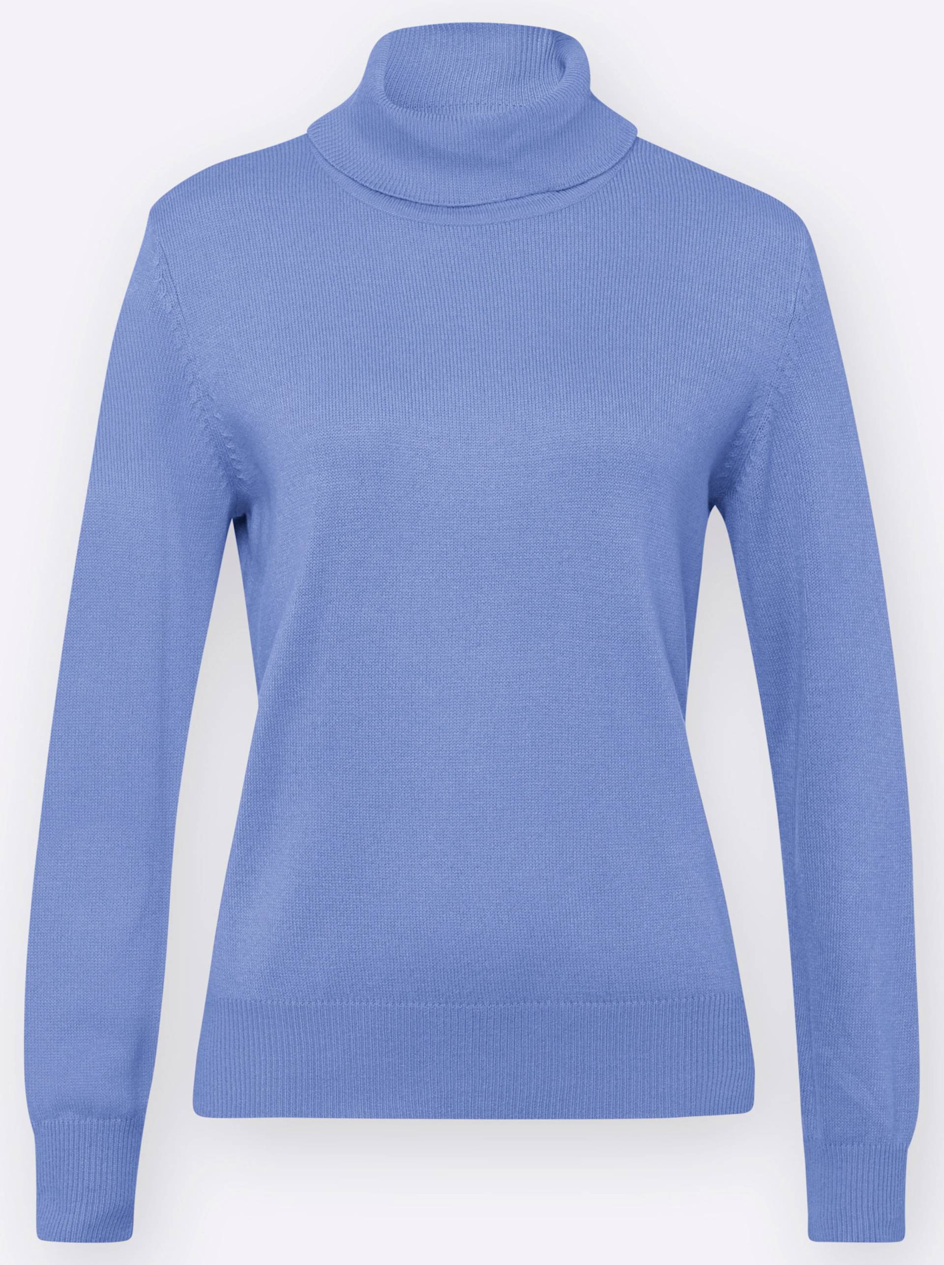 Rollkragenpullover in bleu von heine