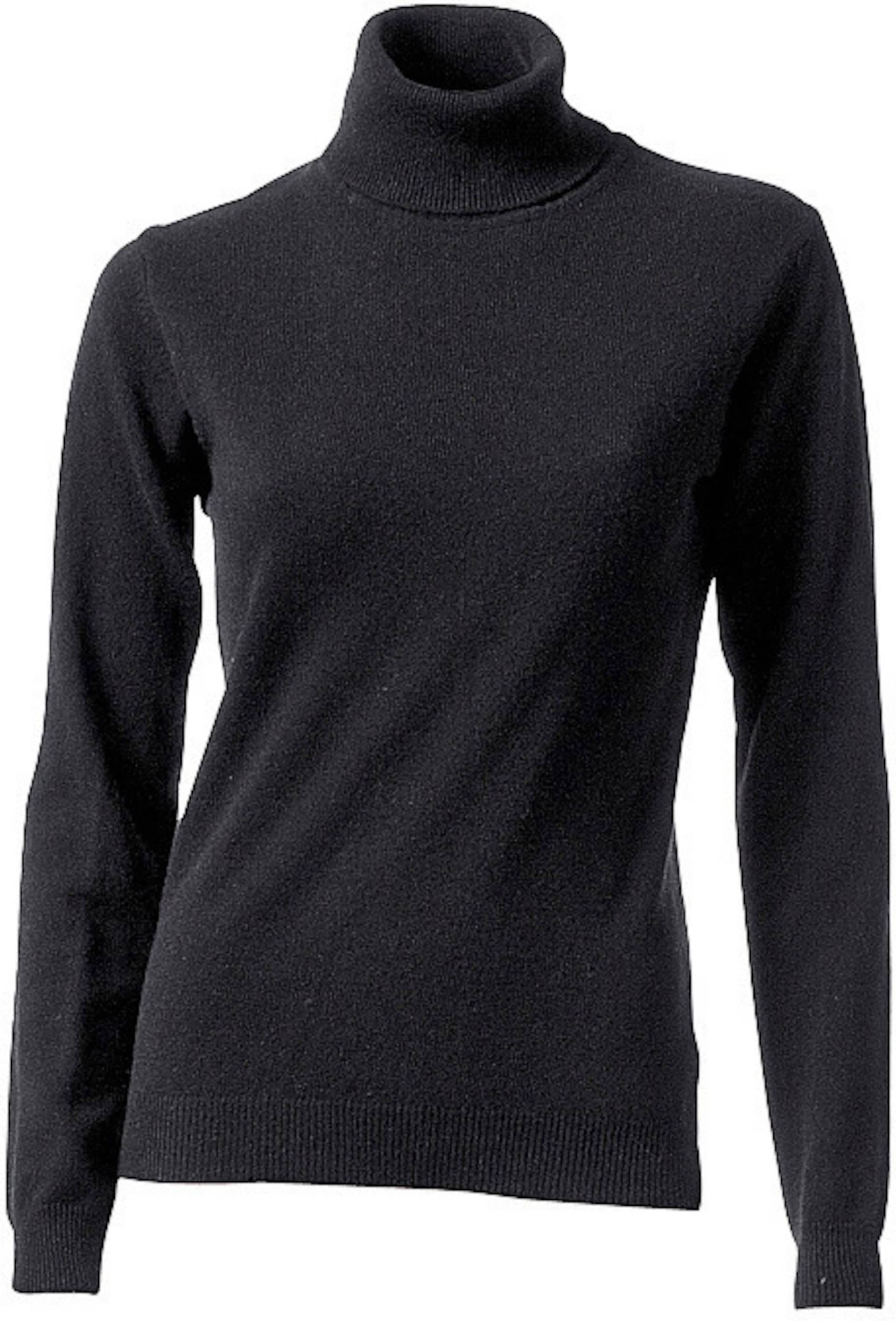 Rollkragenpullover in schwarz von heine