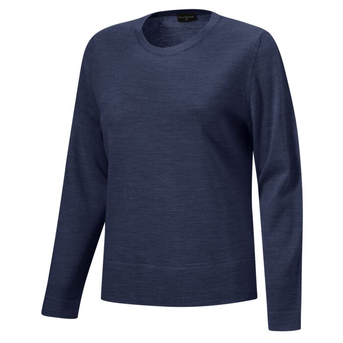 Rundhals-Pullover mit Merinowolle von Enrico Rosselli