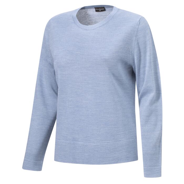 Rundhals-Pullover mit Merinowolle von Enrico Rosselli