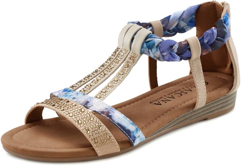 Sandale in beige-blau von LASCANA