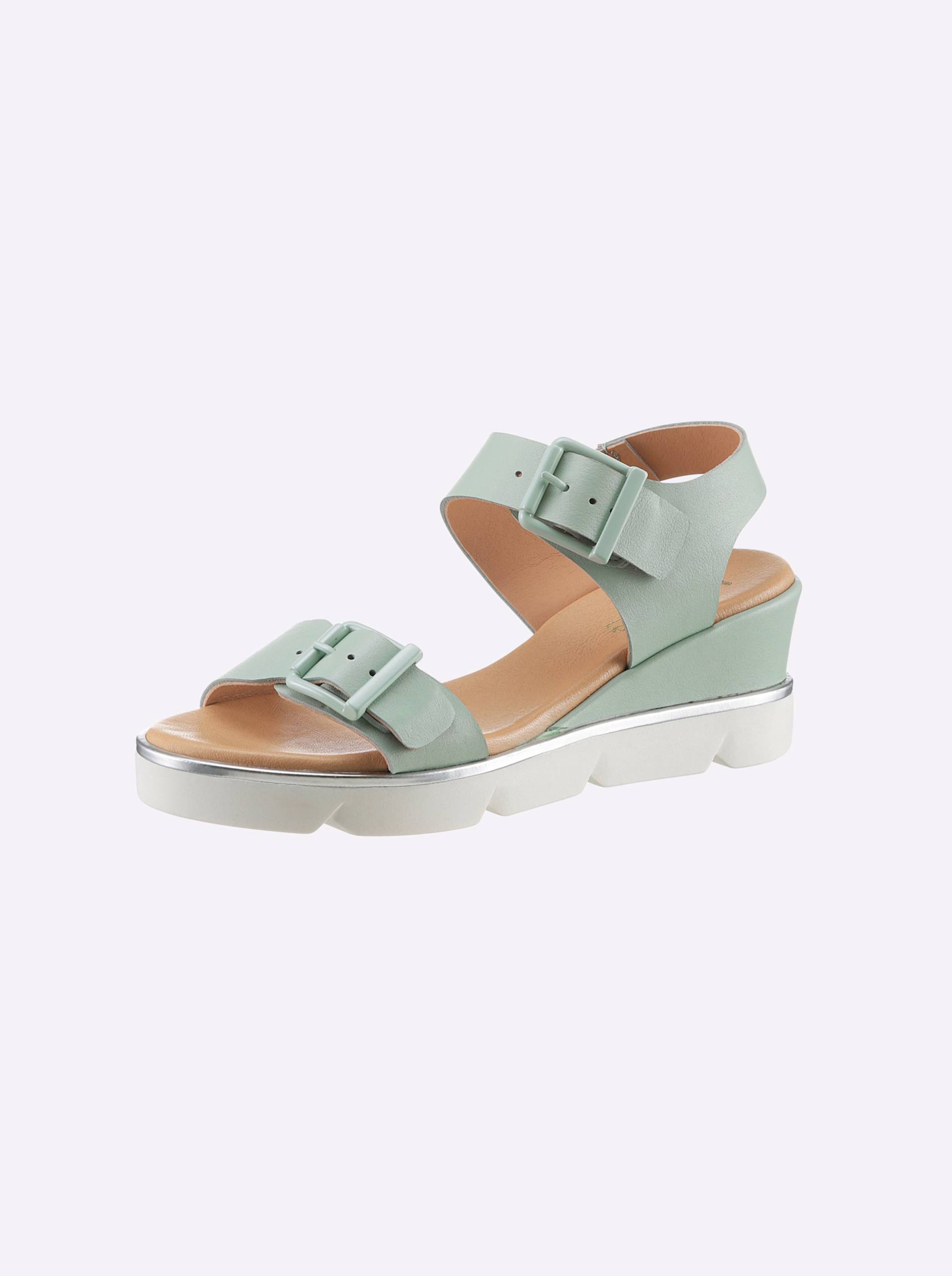 Sandalette in mint von heine