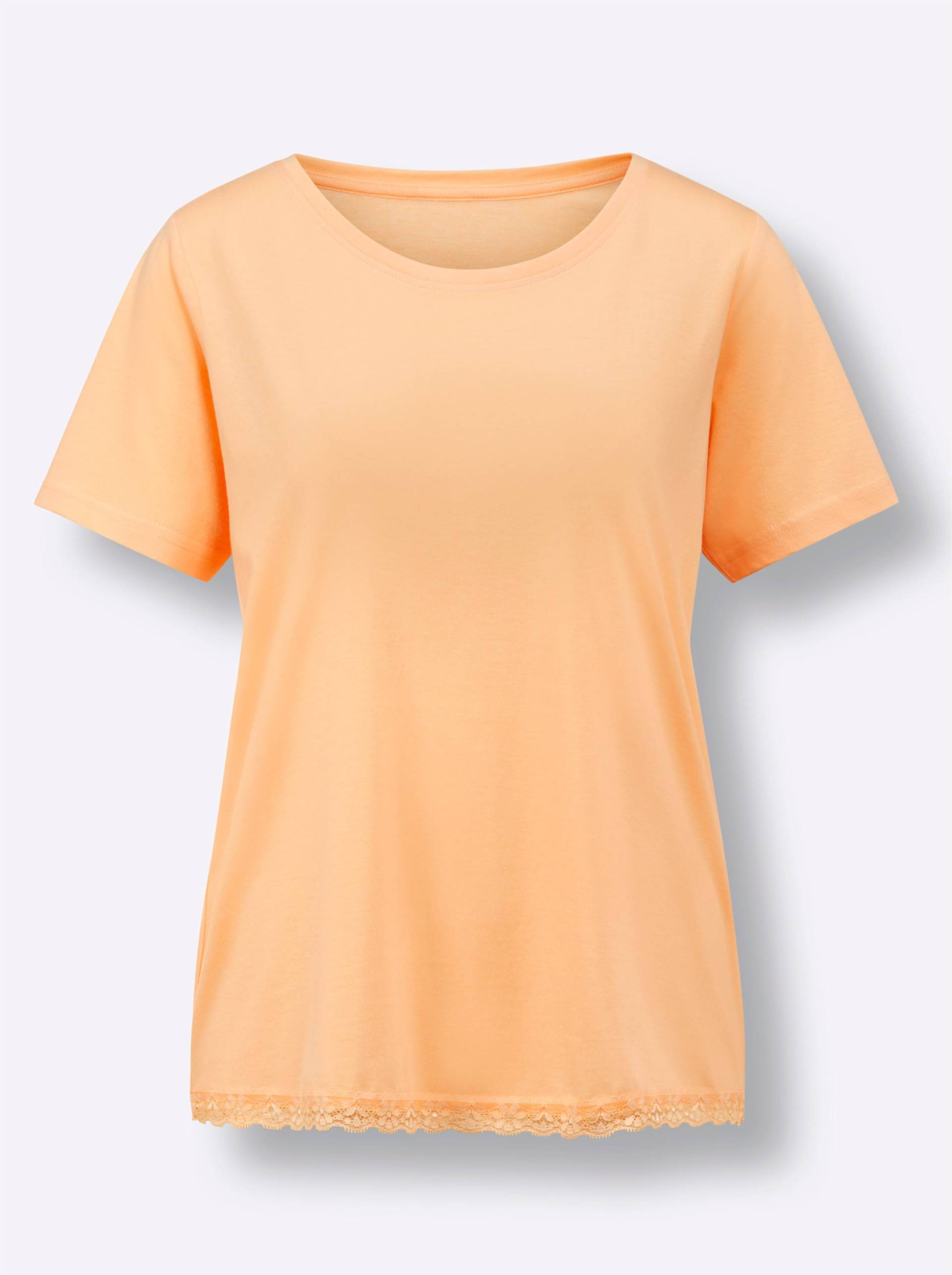 Schlafanzug-Shirt in apricot von wäschepur