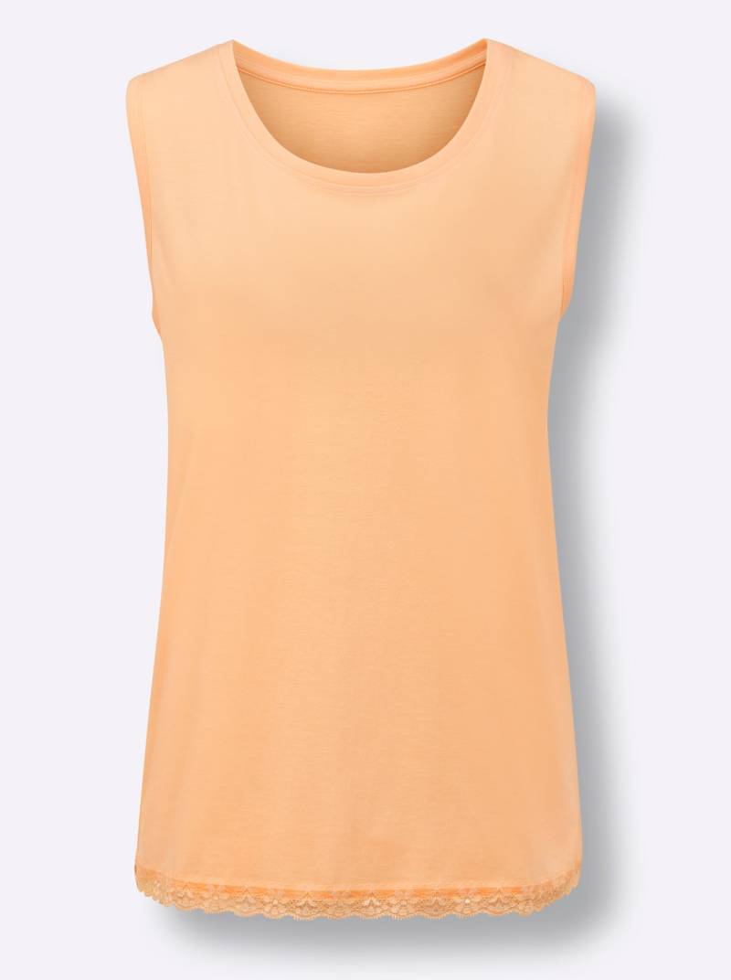 Schlafanzug-Shirt in apricot von wäschepur