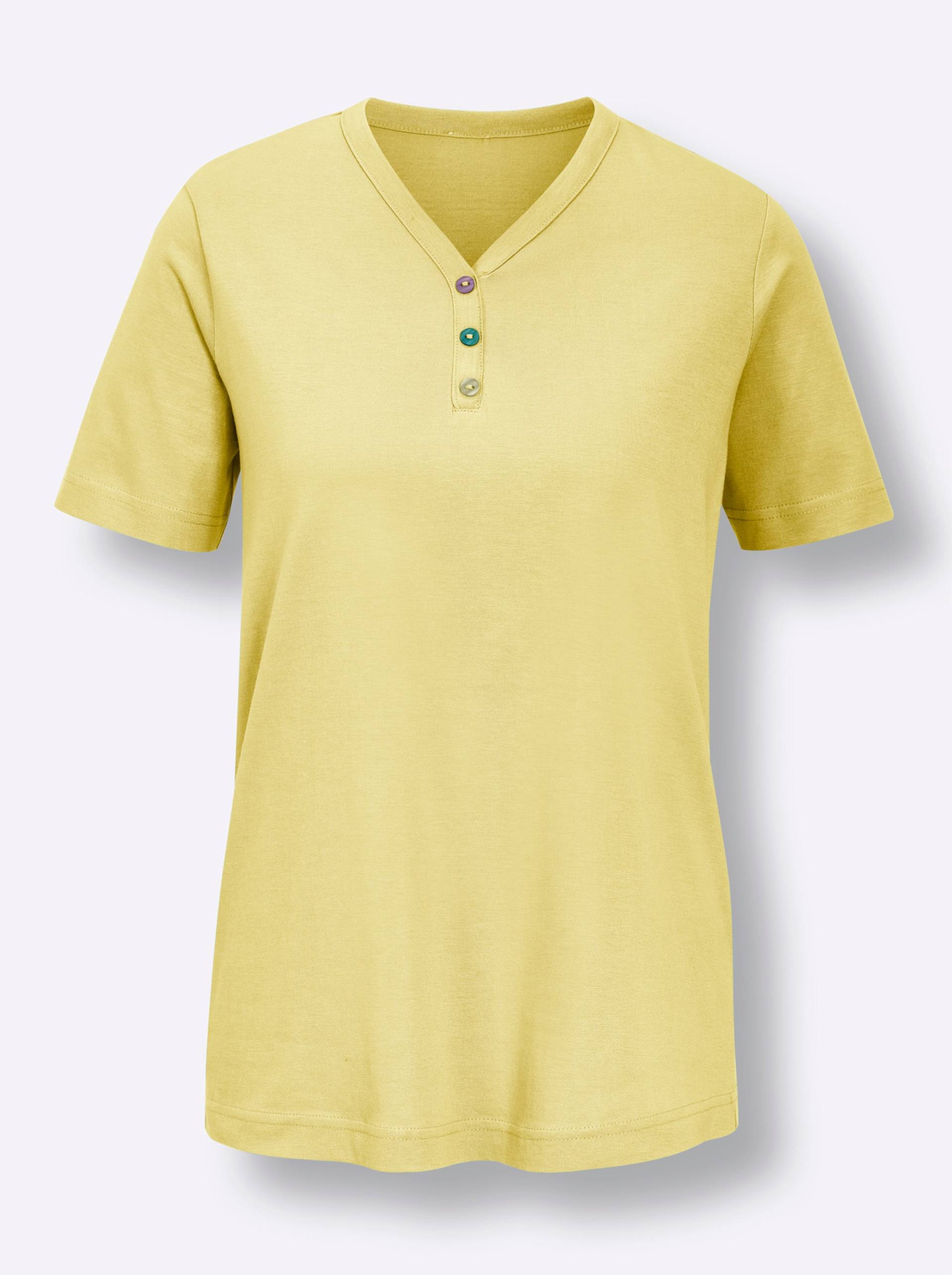 Schlafanzug-Shirt in zitrone von wäschepur