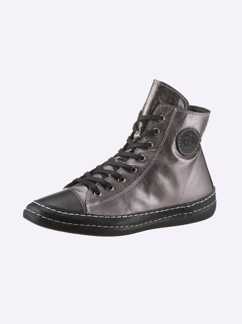Sneaker in schwarz-platinfarben von Andrea Conti