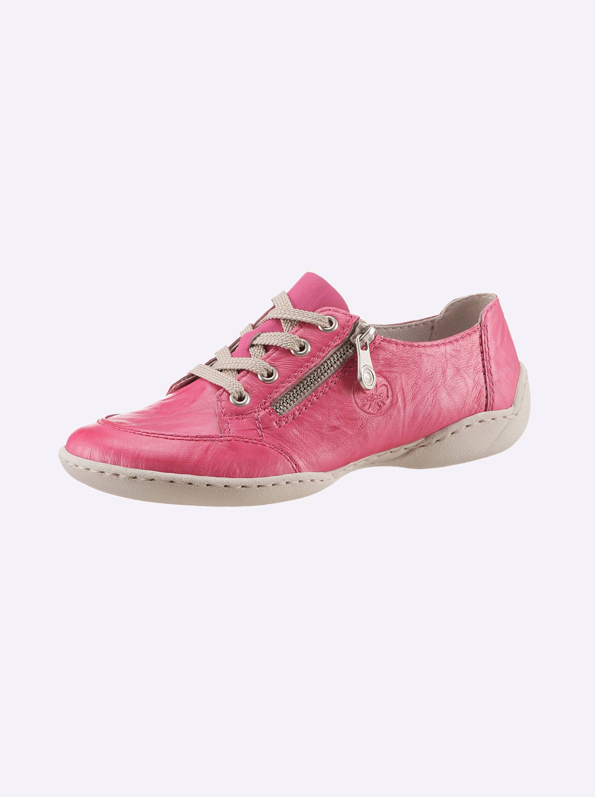 Schnürschuh in fuchsia von Rieker