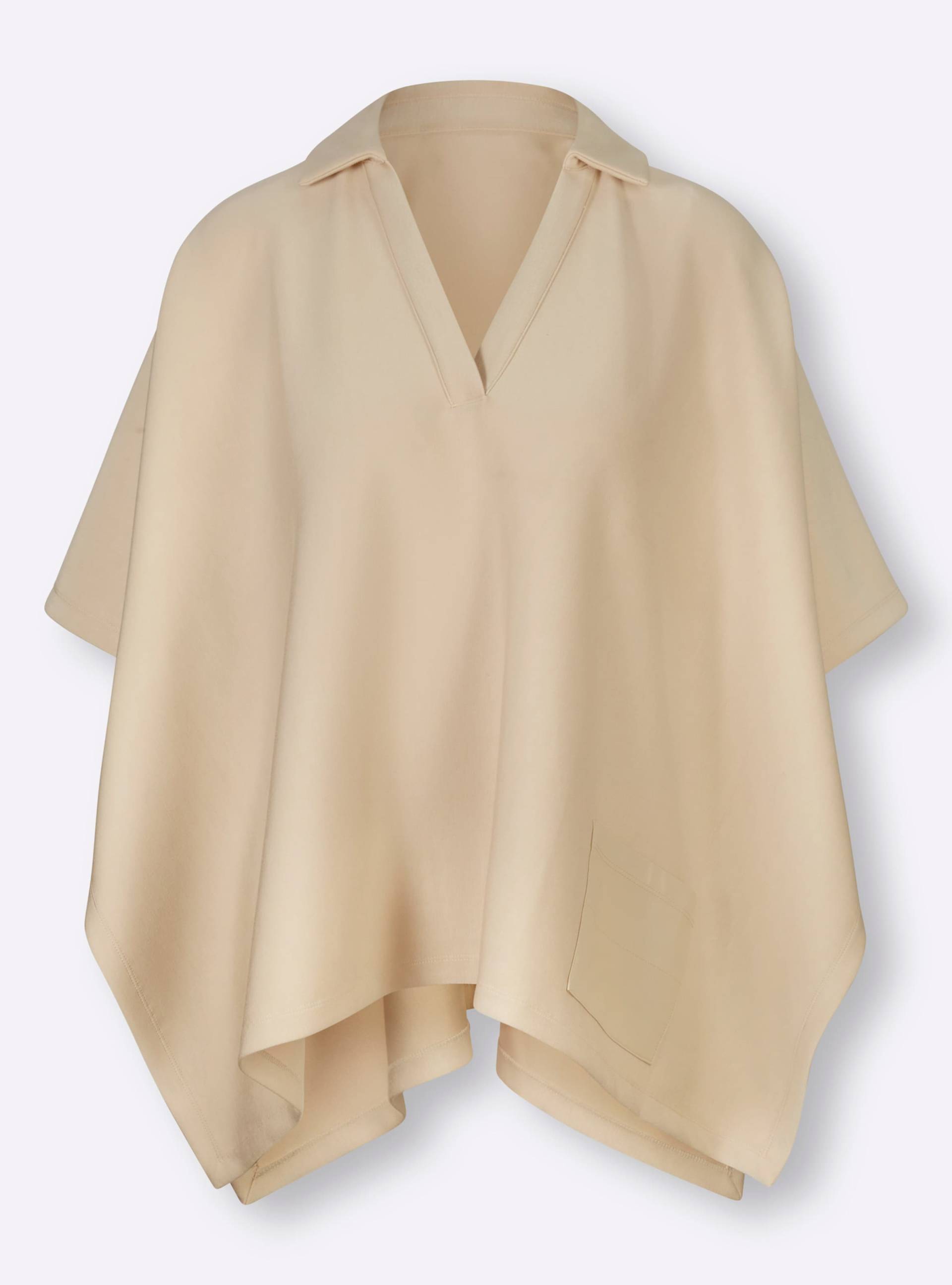 Shirt-Poncho in sand von heine