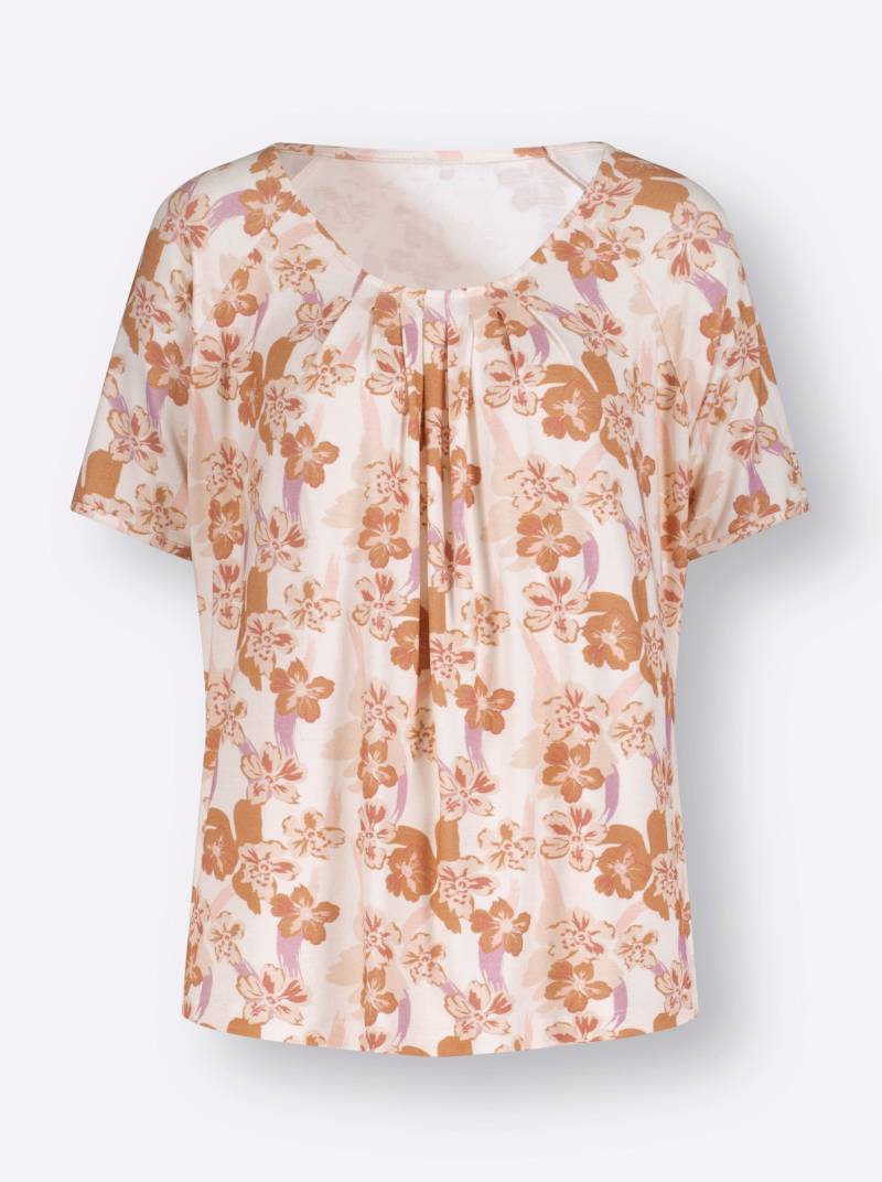 Shirt in champagner-rosenholz-bedruckt von heine